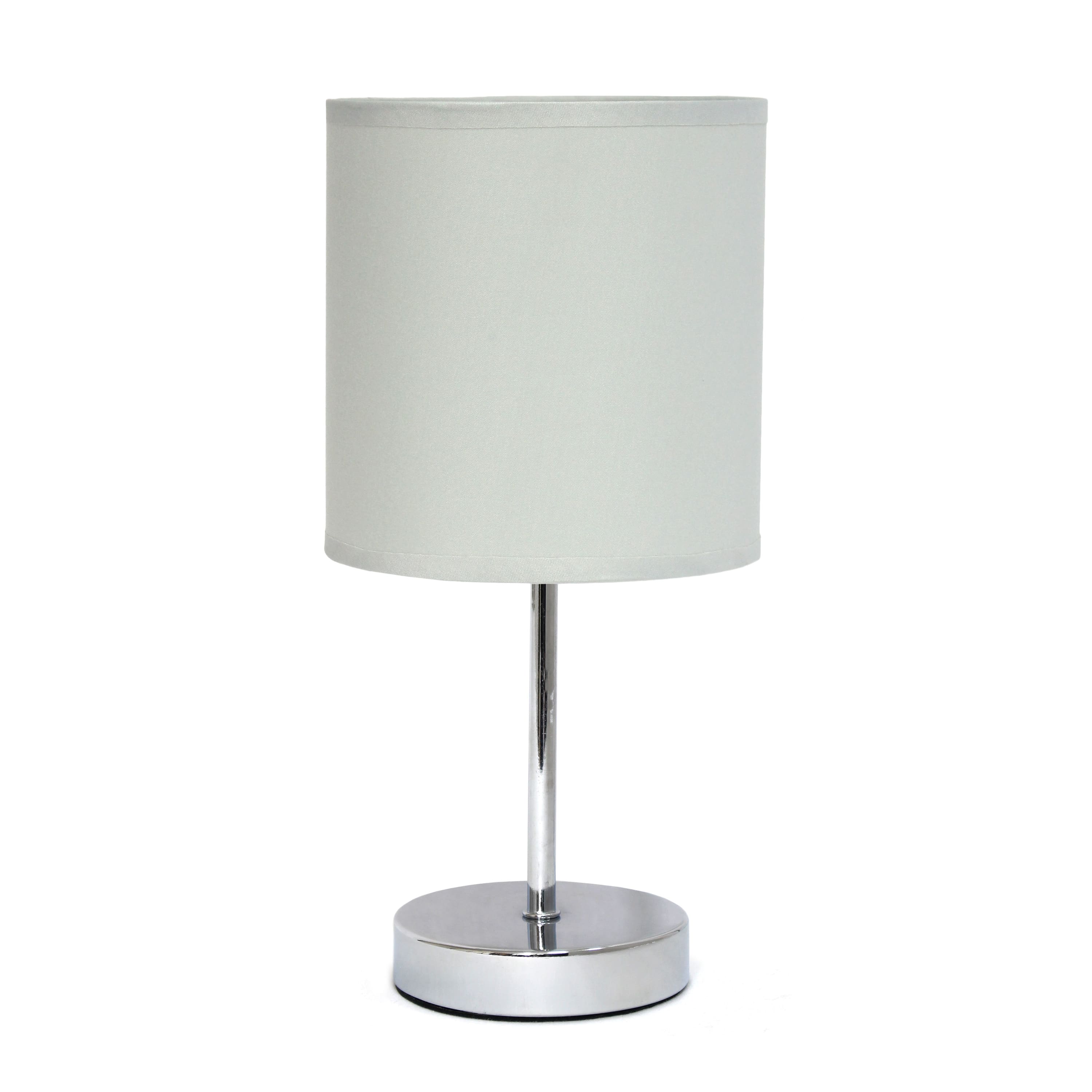 Simple Designs Chrome Mini Table Lamp