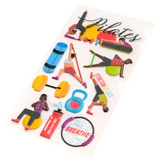 Pilates Dimensional Stickers by Recollections™ Sports Michaels Pilates Dimensional Stickers by Recollections™ Sports Michaels