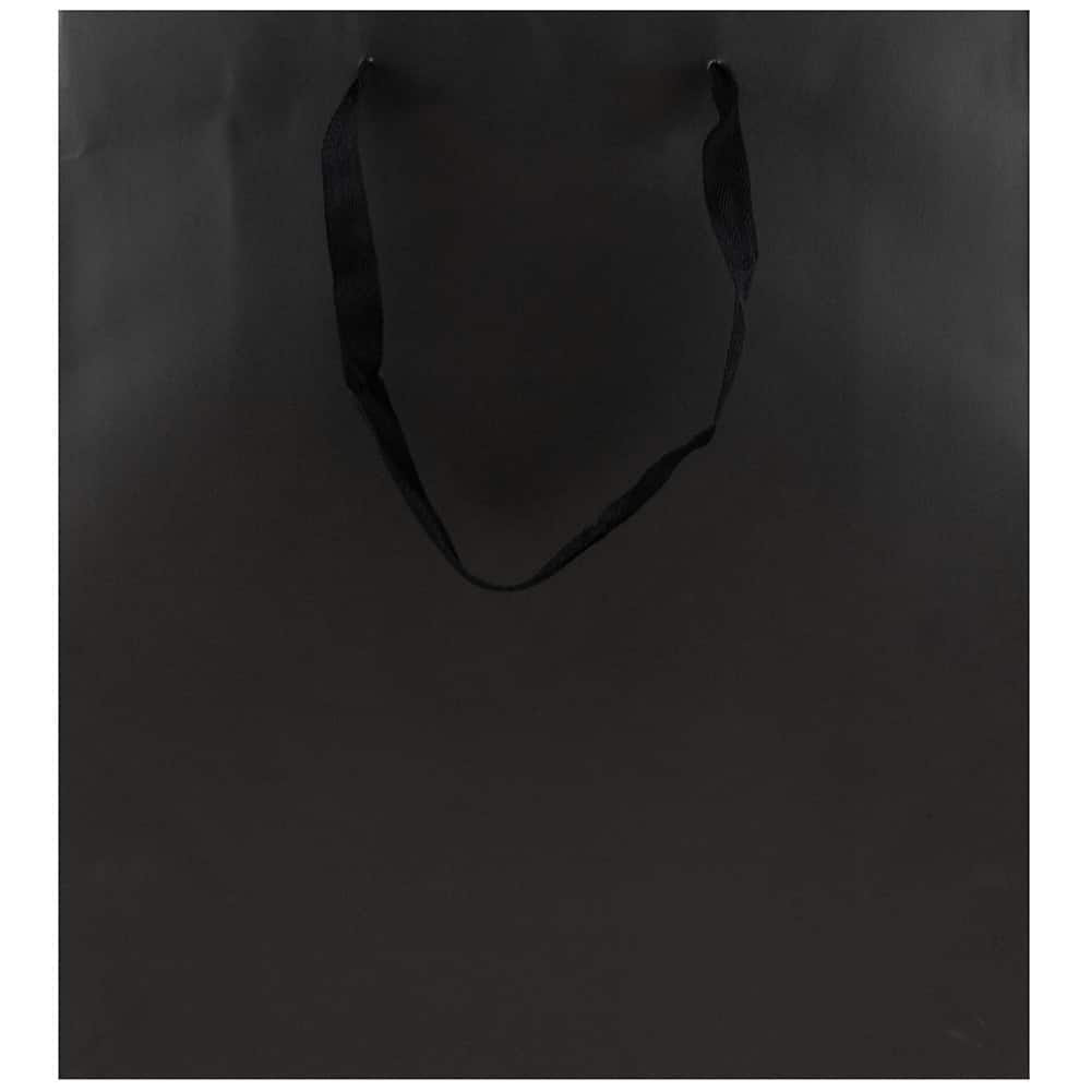 JAM Paper Jumbo Matte Black Horizontal Gift Bag