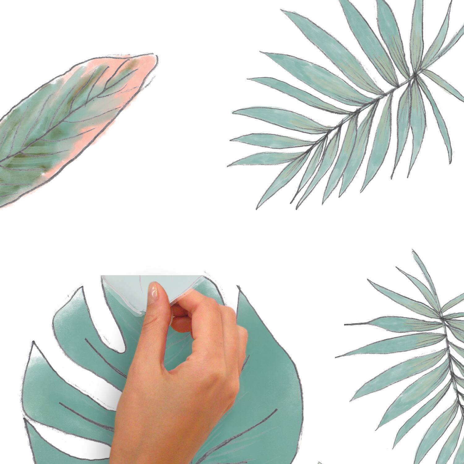 RoomMates Mr. Kate Hand-Drawn Palm Peel & Stick Wall Decals