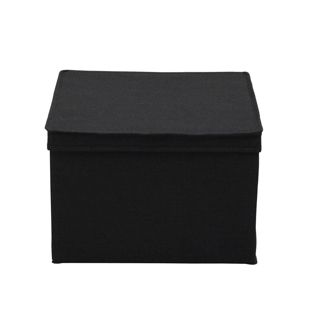 Household Essentials Canvas Storage Boxes with Lids, 2ct.