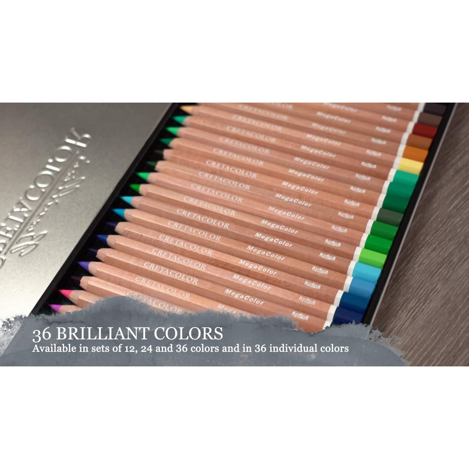 Cretacolor MegaColor 24 Color Pencil Set