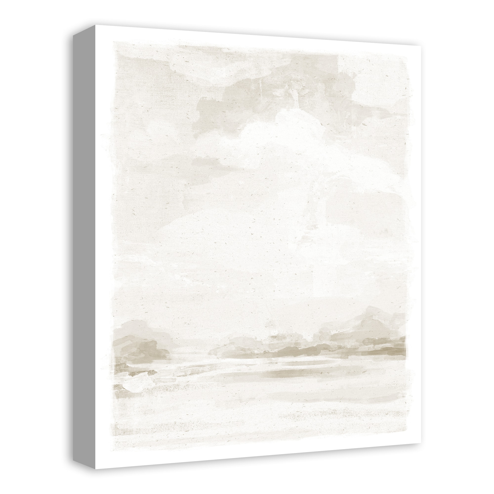 Abstract White Landscape 16" x 20" Canvas Wall Art