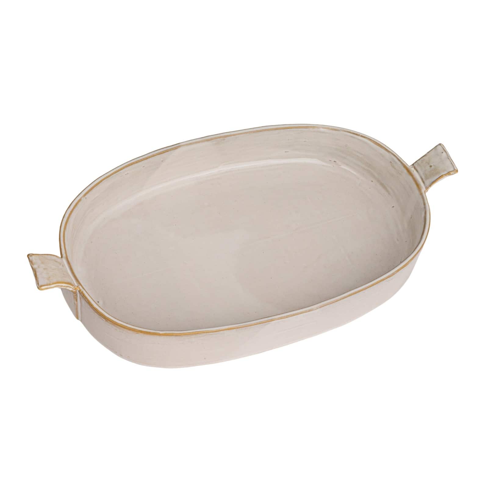 Hello Honey® 13.75" White Classic Elegance Stoneware Baker