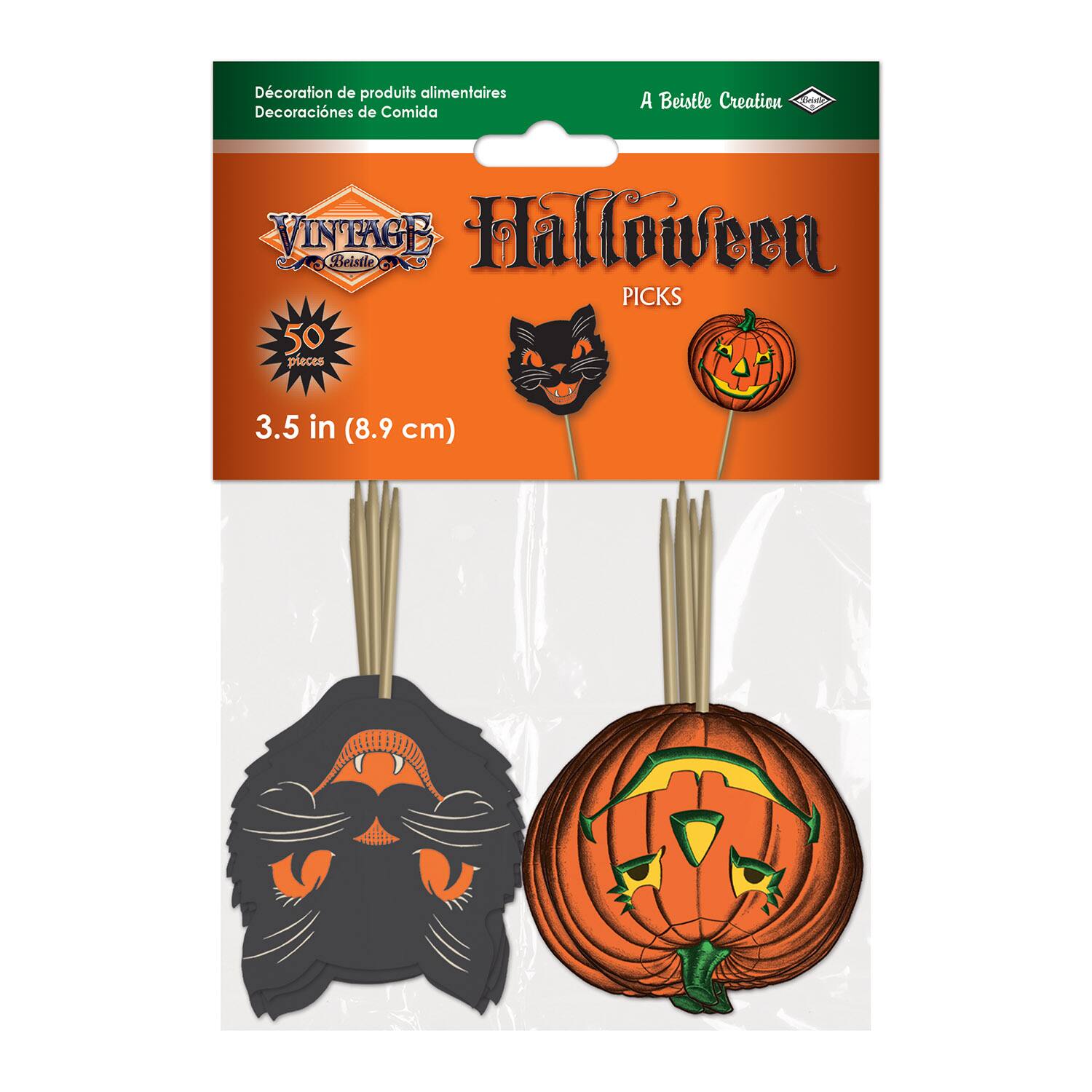 Beistle Vintage Halloween Food Picks, 300ct.