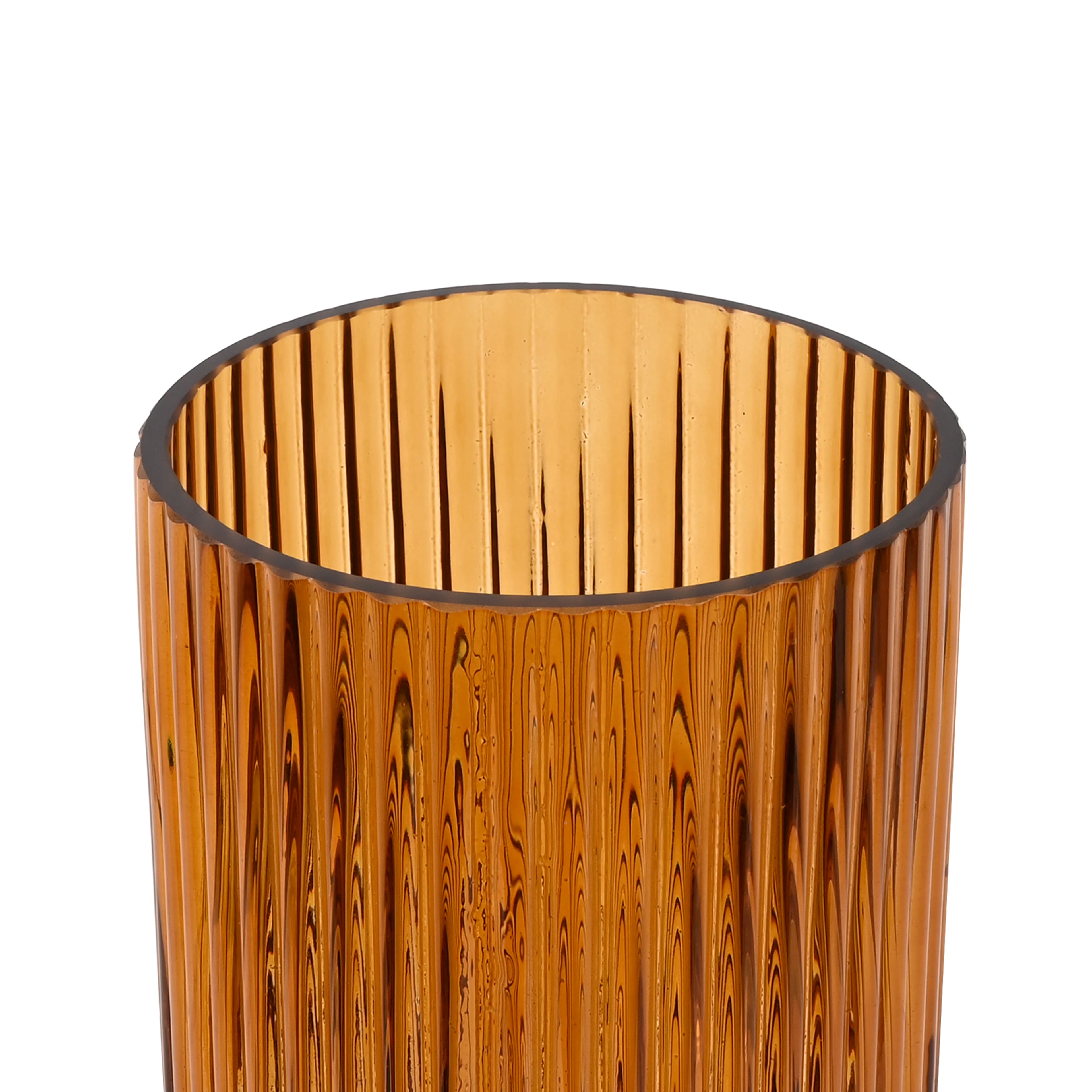 10&#x22; Tall Ribbed Glass Vase by Ashland&#xAE;
