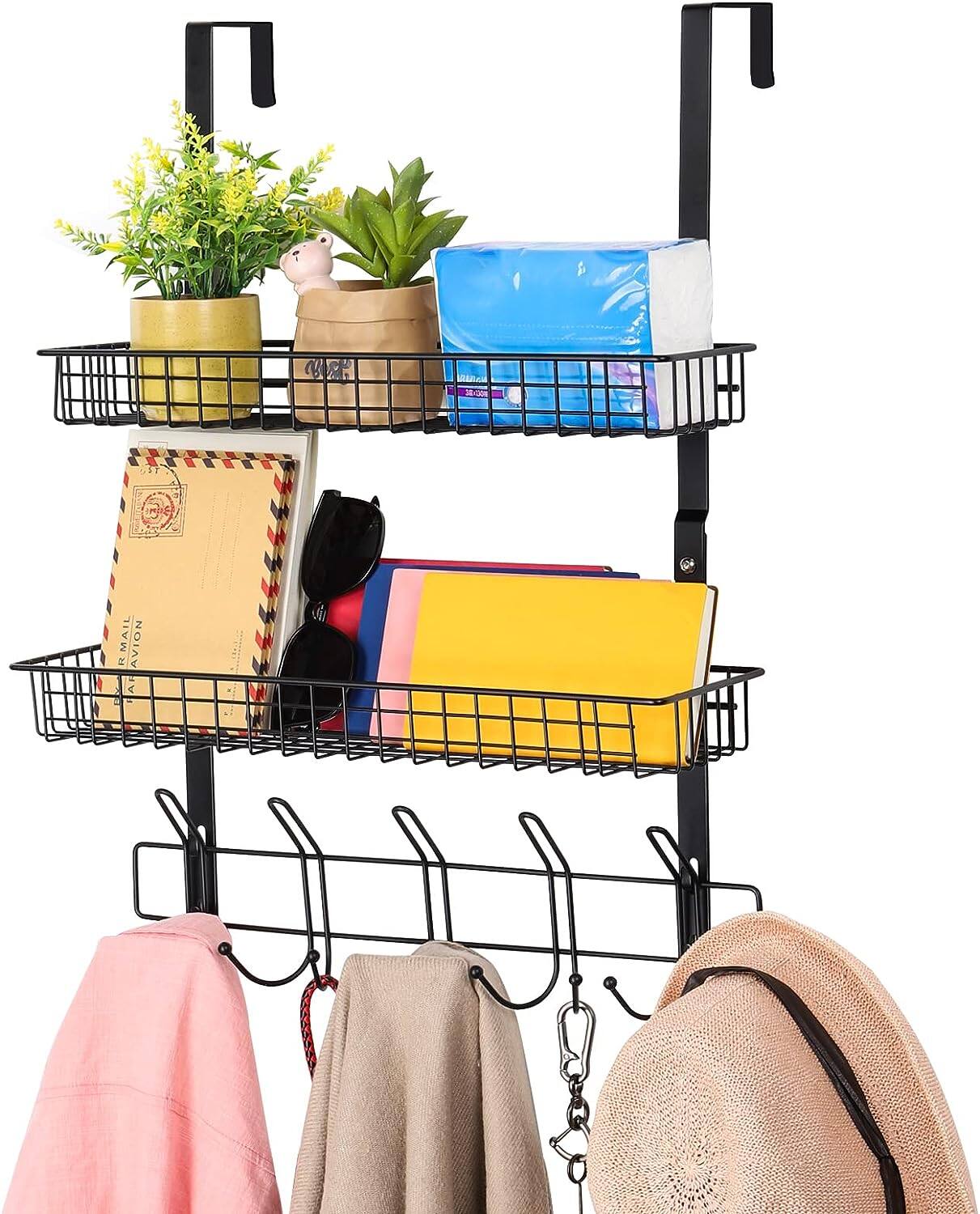 NEX&#x2122; Over the Door Basket Hook Organizer