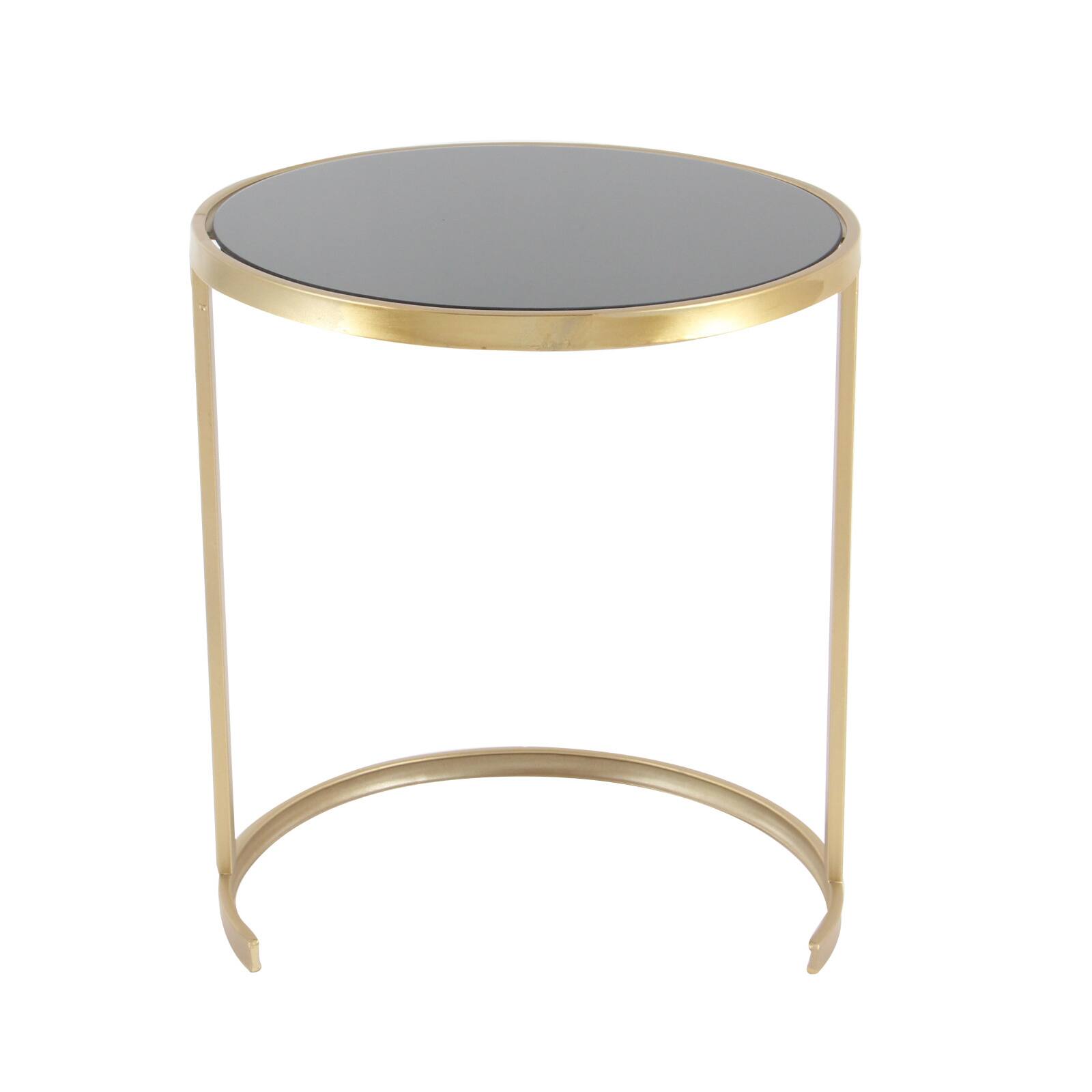 Contemporary Metal Accent Table Set