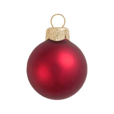 Whitehurst 2ct. 6&#x22; Matte Glass Ball Christmas Ornament