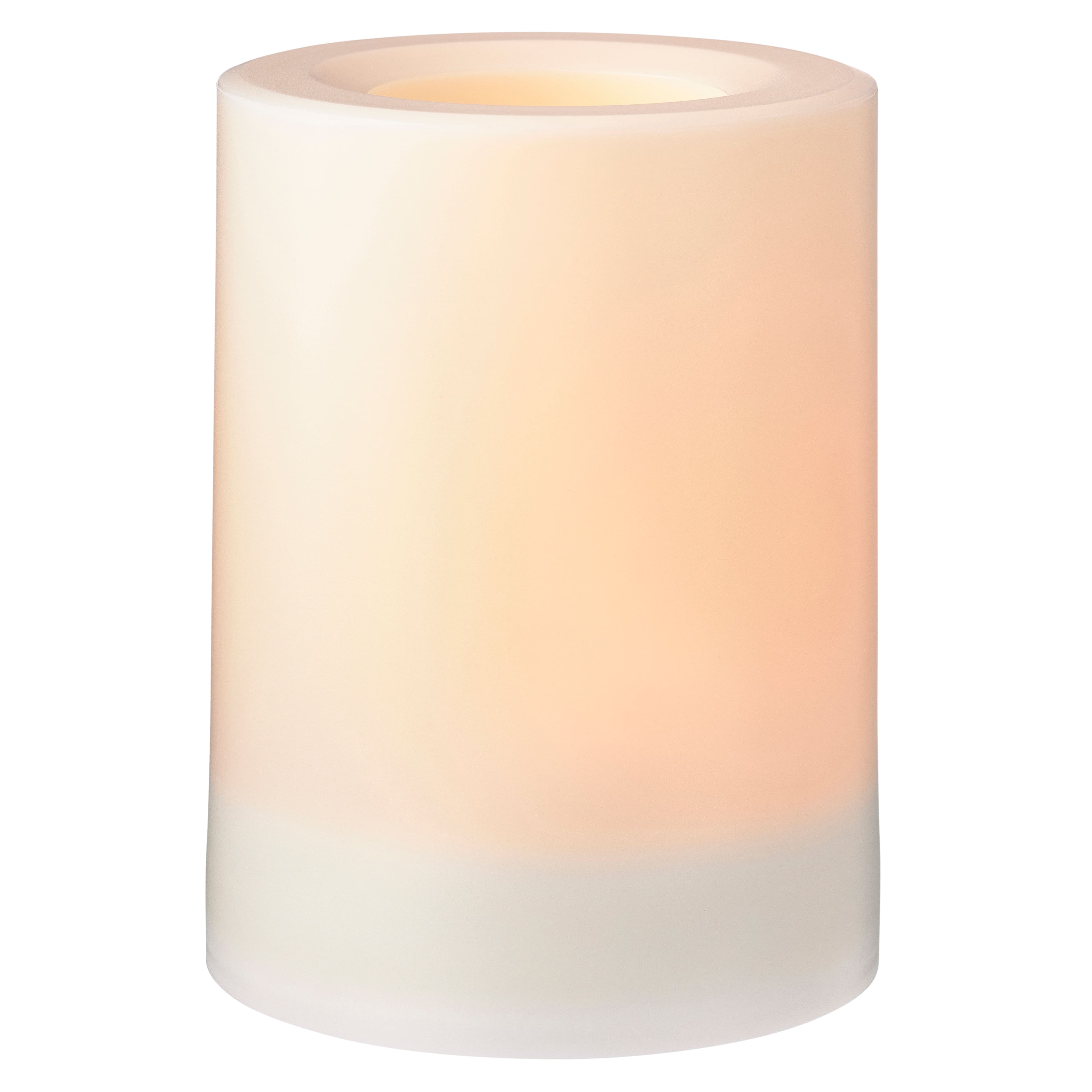12 Pack: 3" x 4" White LED Outdoor Pillar Candle by Ashland®