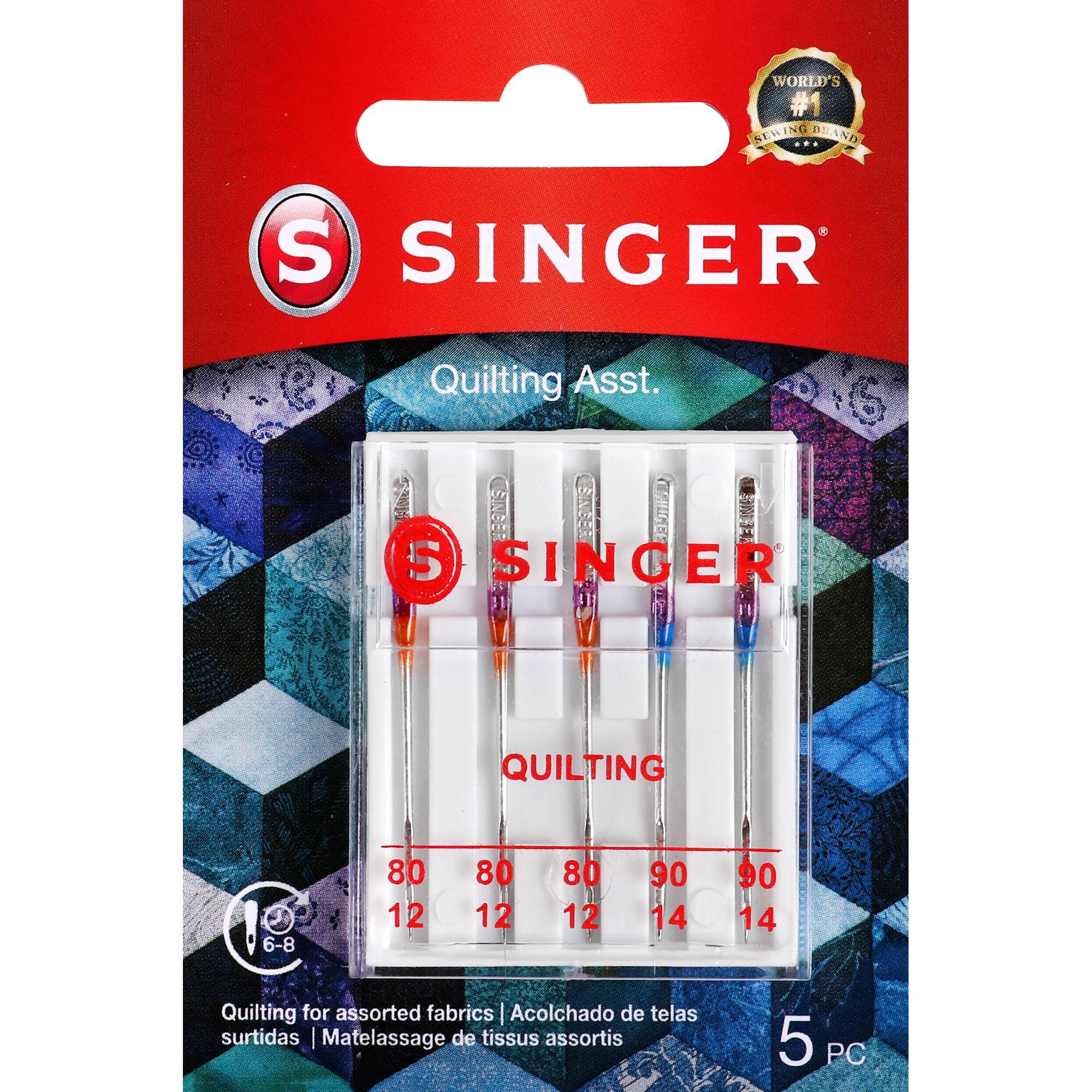 SINGER® Quilting Machine Needles, 5ct.