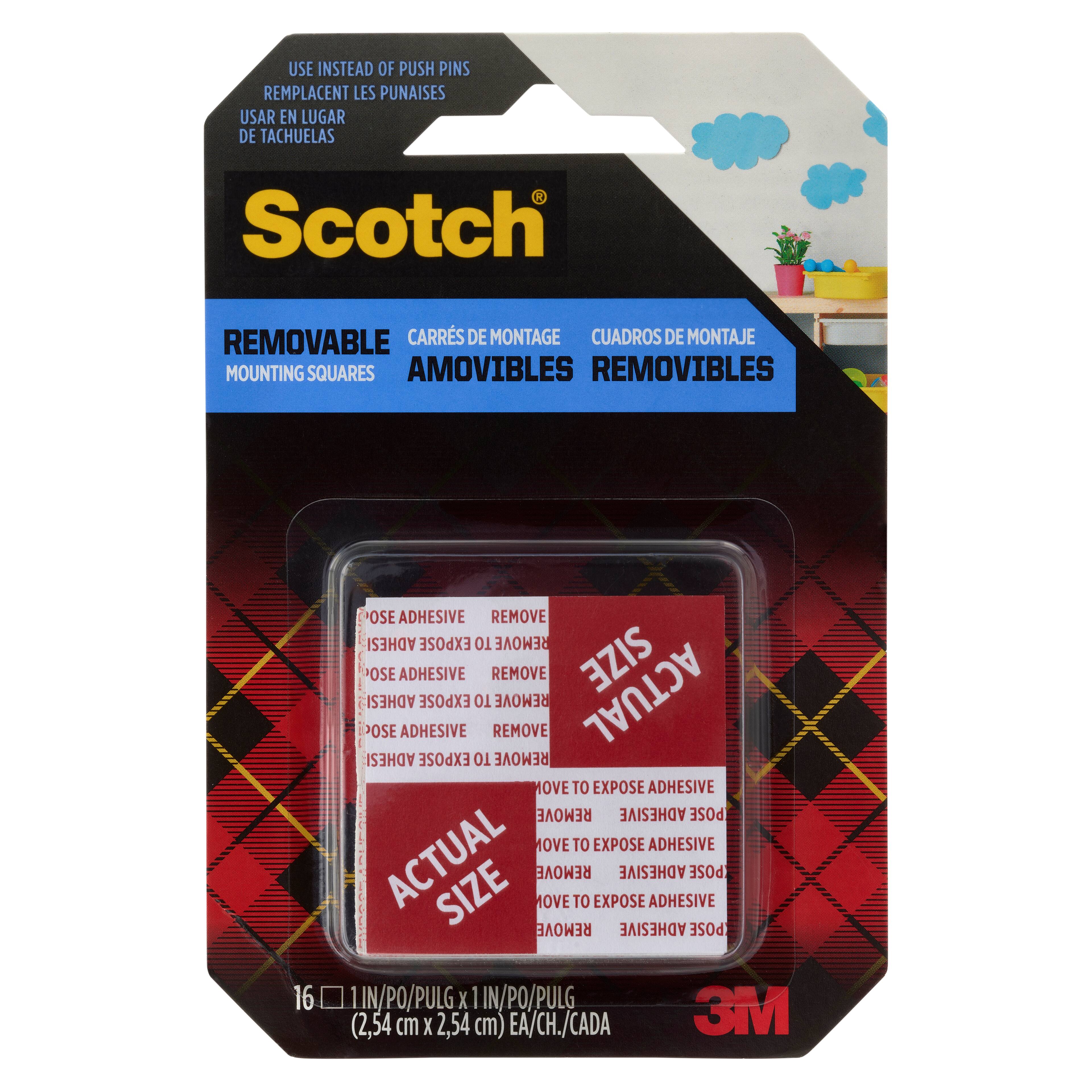 Scotch® Removable Mounting Tape Squares