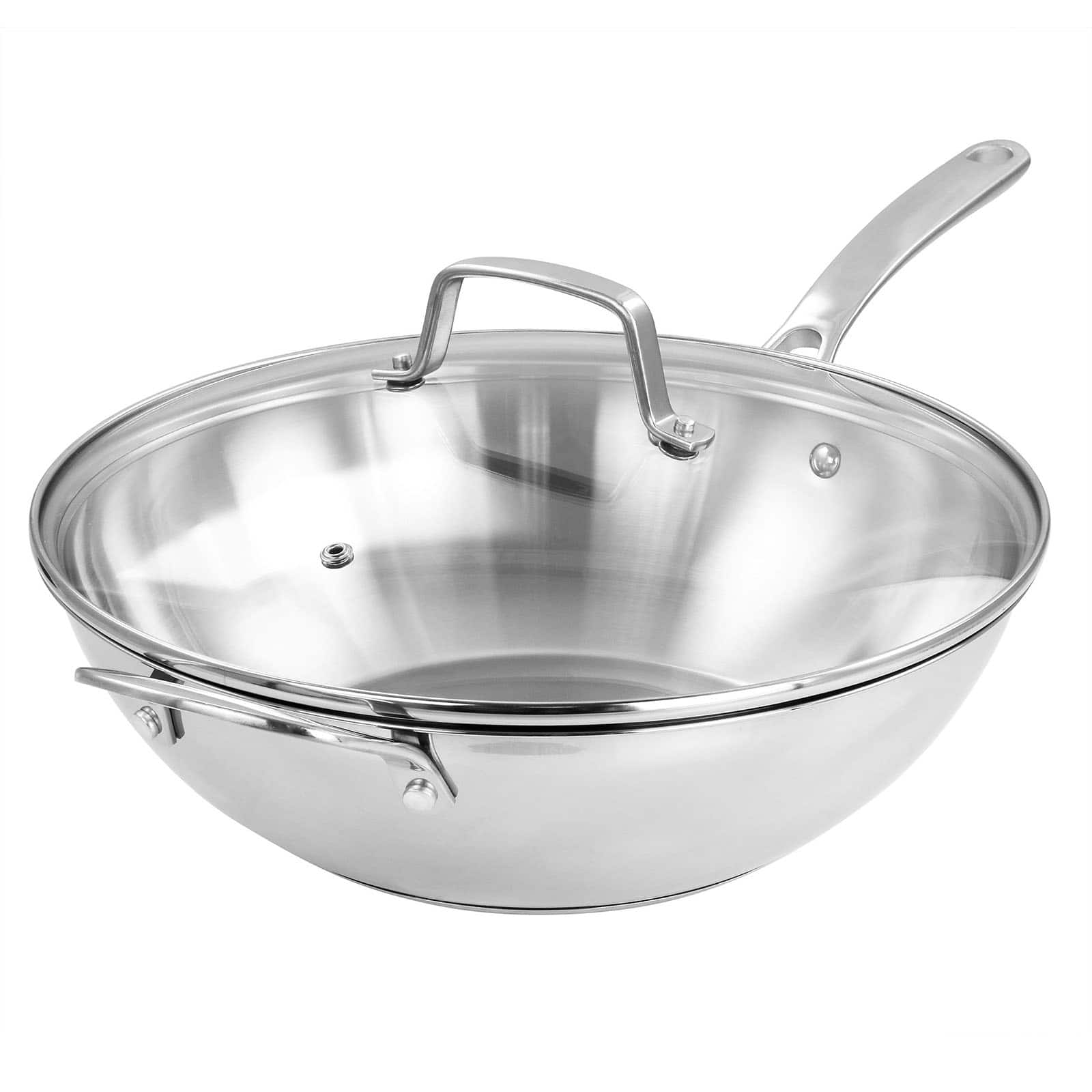Martha Stewart 12&#x22; Stainless Steel Essential Pan With Lid