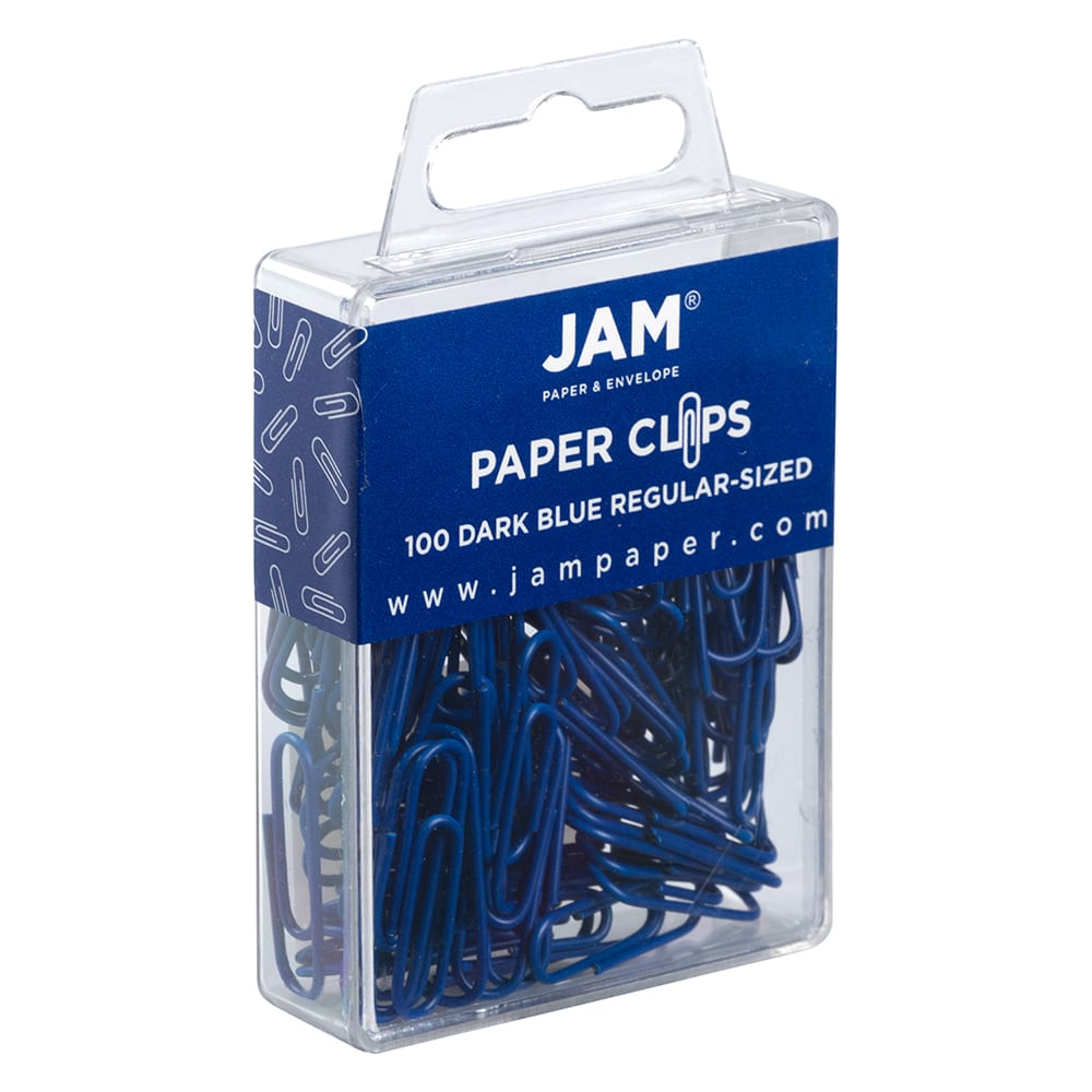 JAM Paper 1&#x22; Colorful Standard Paper Clips, 2 Packs of 100