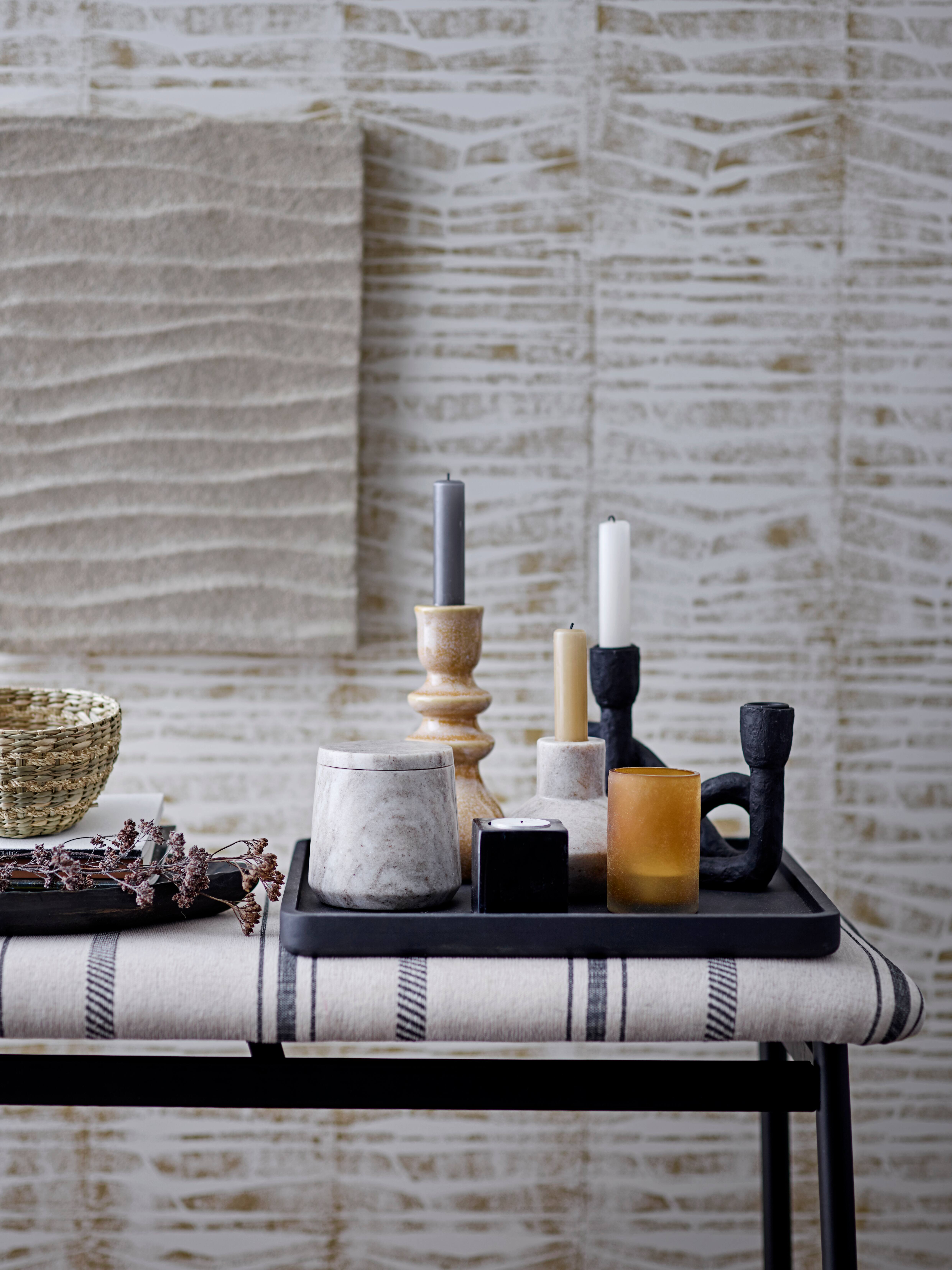 Hello Honey® 8.5" Black Resin Taper Holder