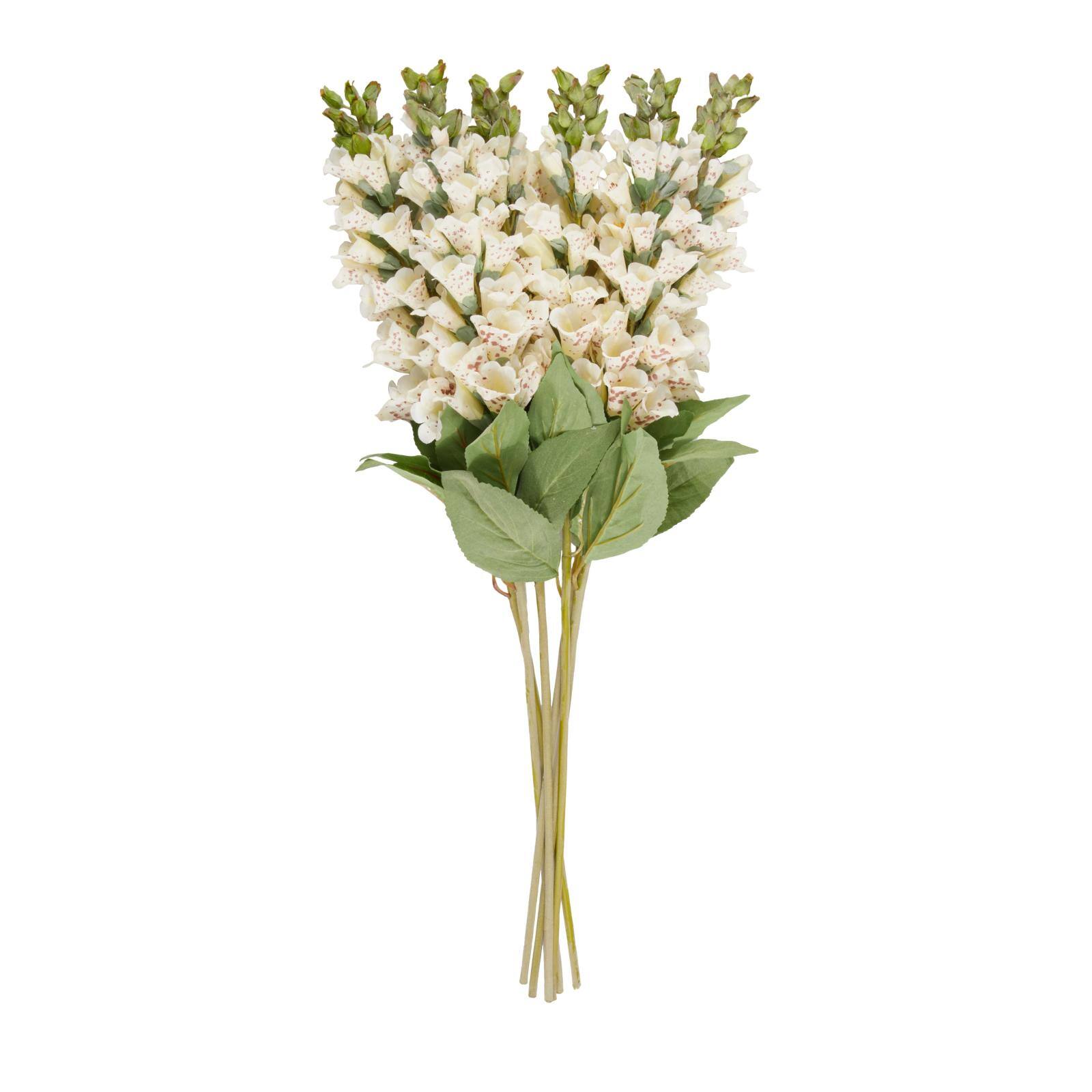 32" White Foxglove Artificial Flower Stem, 8ct.