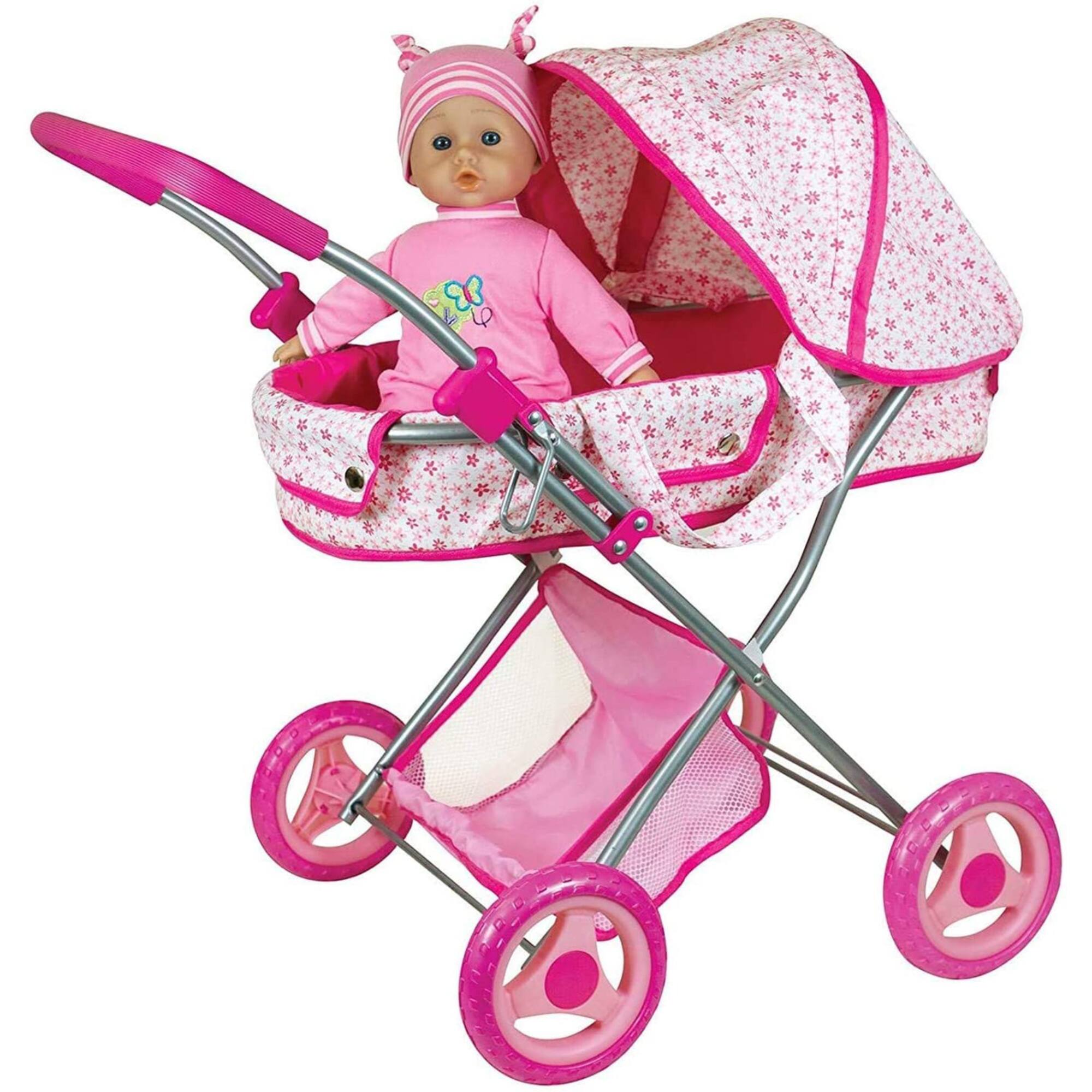 Lissi Dolls Deluxe Doll Pram with 13" Baby Doll