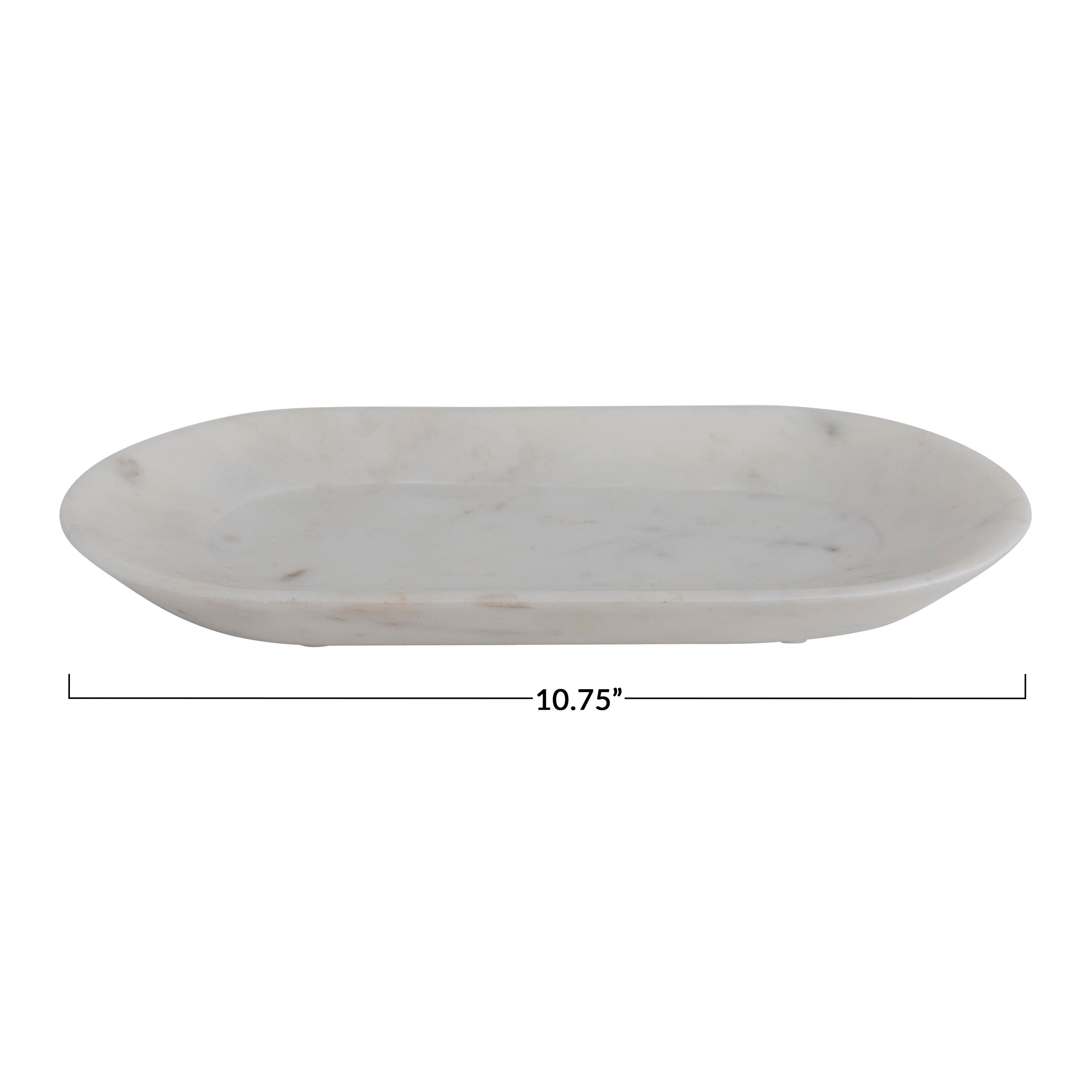 Hello Honey® 10.75" White Marble Tray