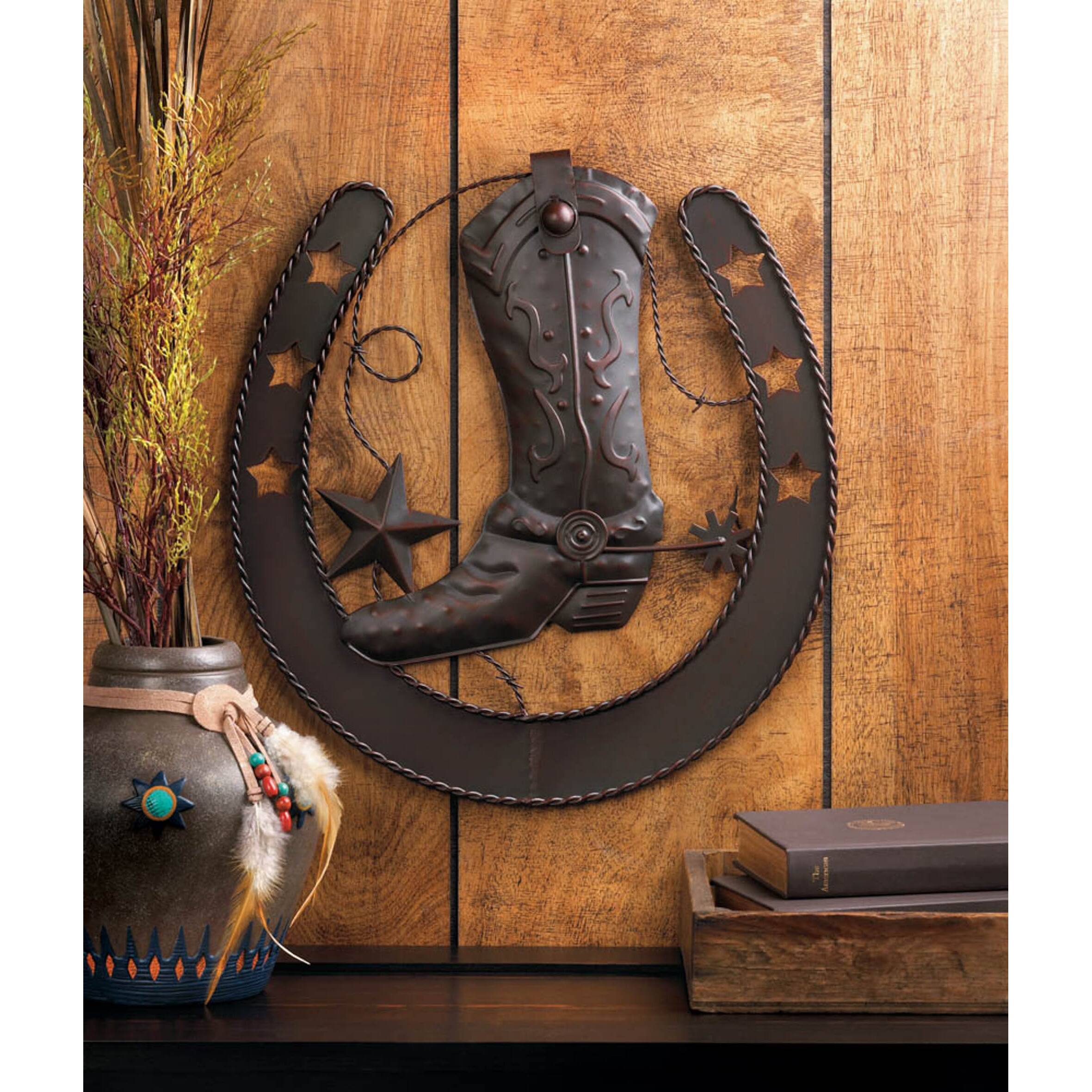 Metal Boot &#x26; Horseshoe Wall D&#xE9;cor