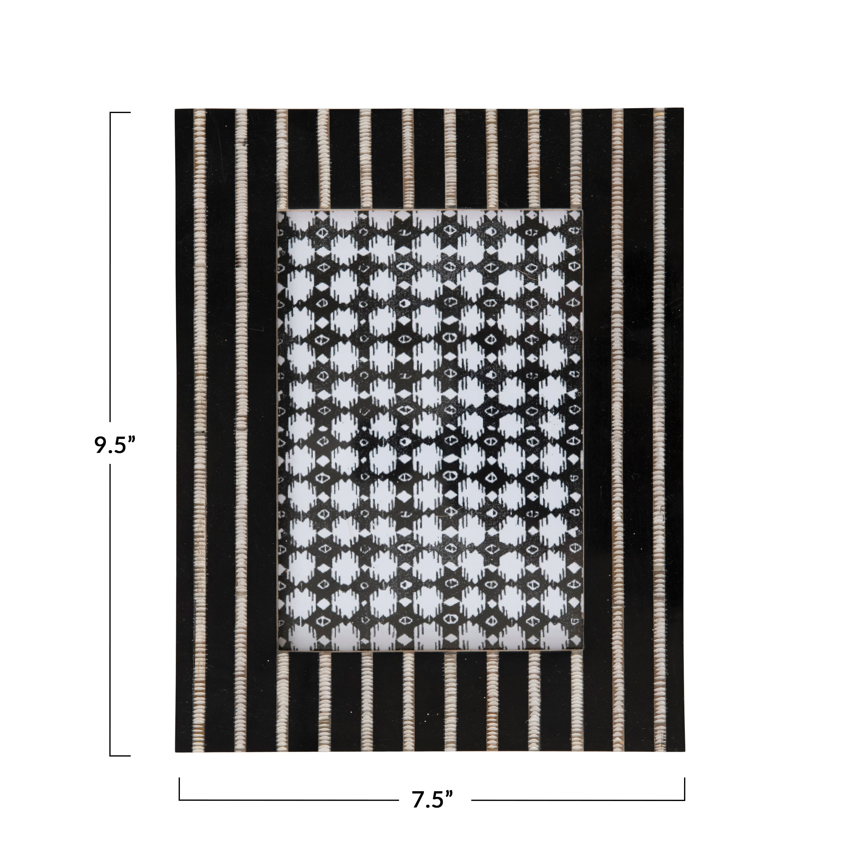 Hello Honey® Black Stripe Horn 8" x 10" Photo Frame