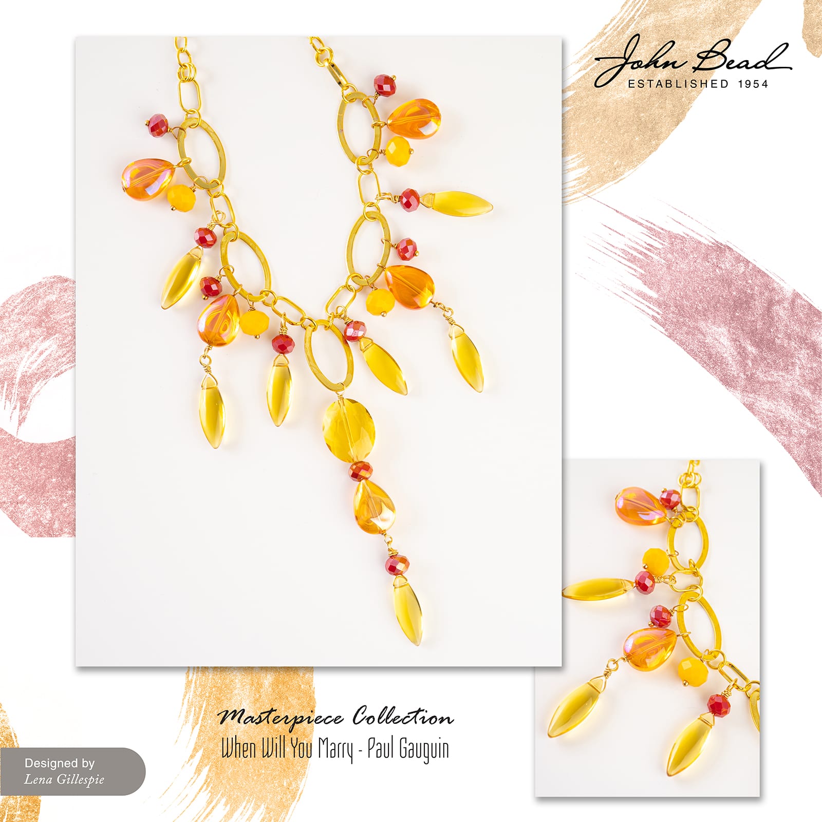 John Bead Masterpiece Collection Glass Bead Box Mix