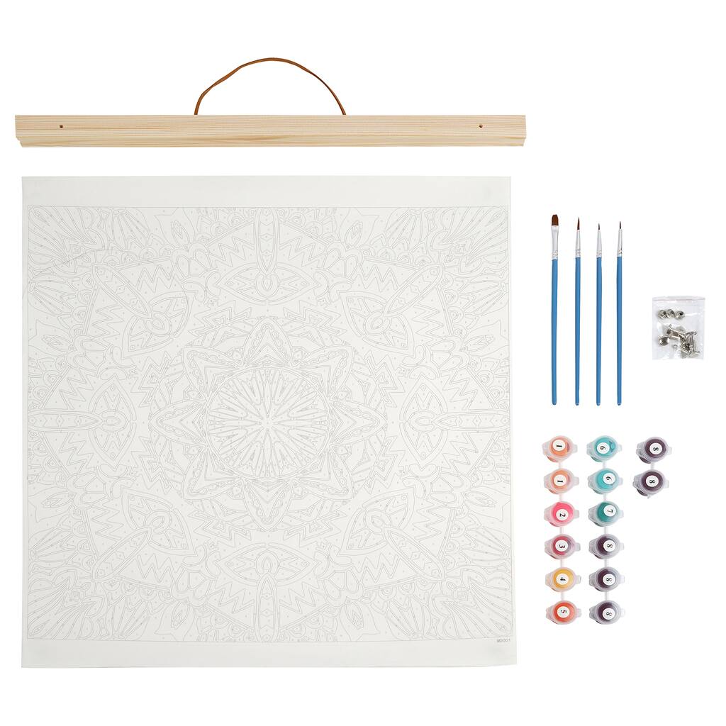 Multicolor Mandala Paint by Number Kit by Artist's Loft
