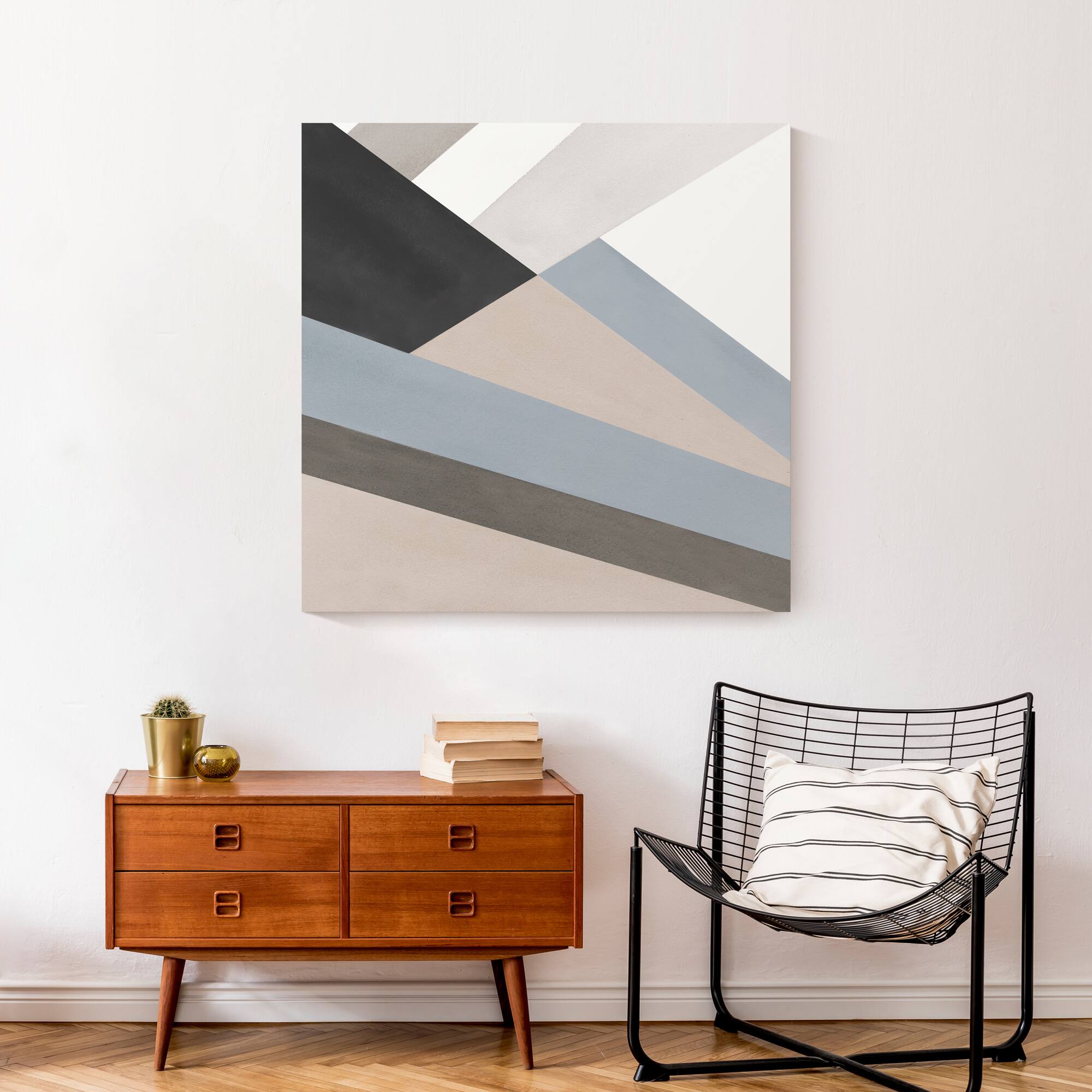 Abstract Geometric 30&#x22; x 30&#x22; Canvas Wall Art