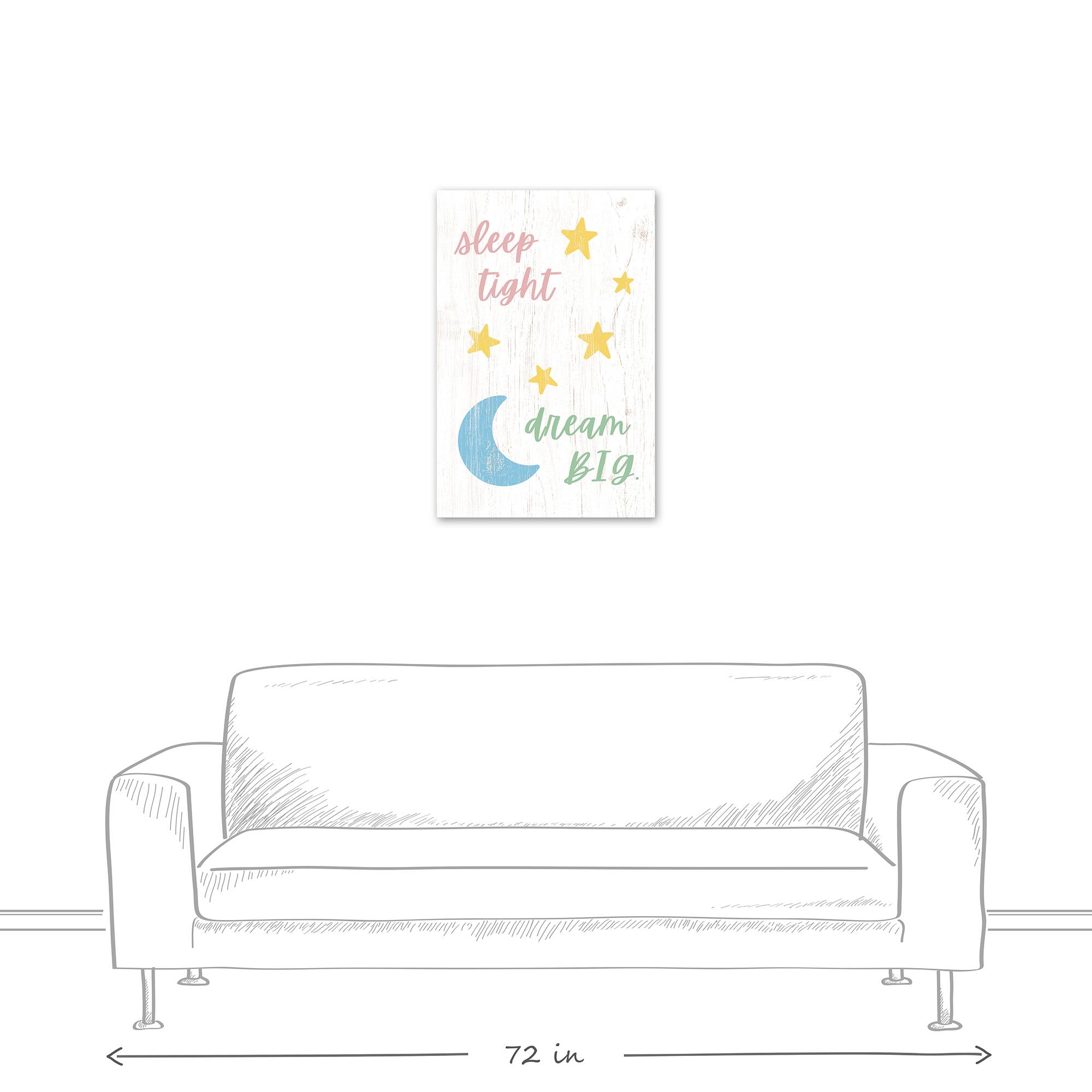 Sleep Tight Dream Big 20" x 30" Canvas Wall Art