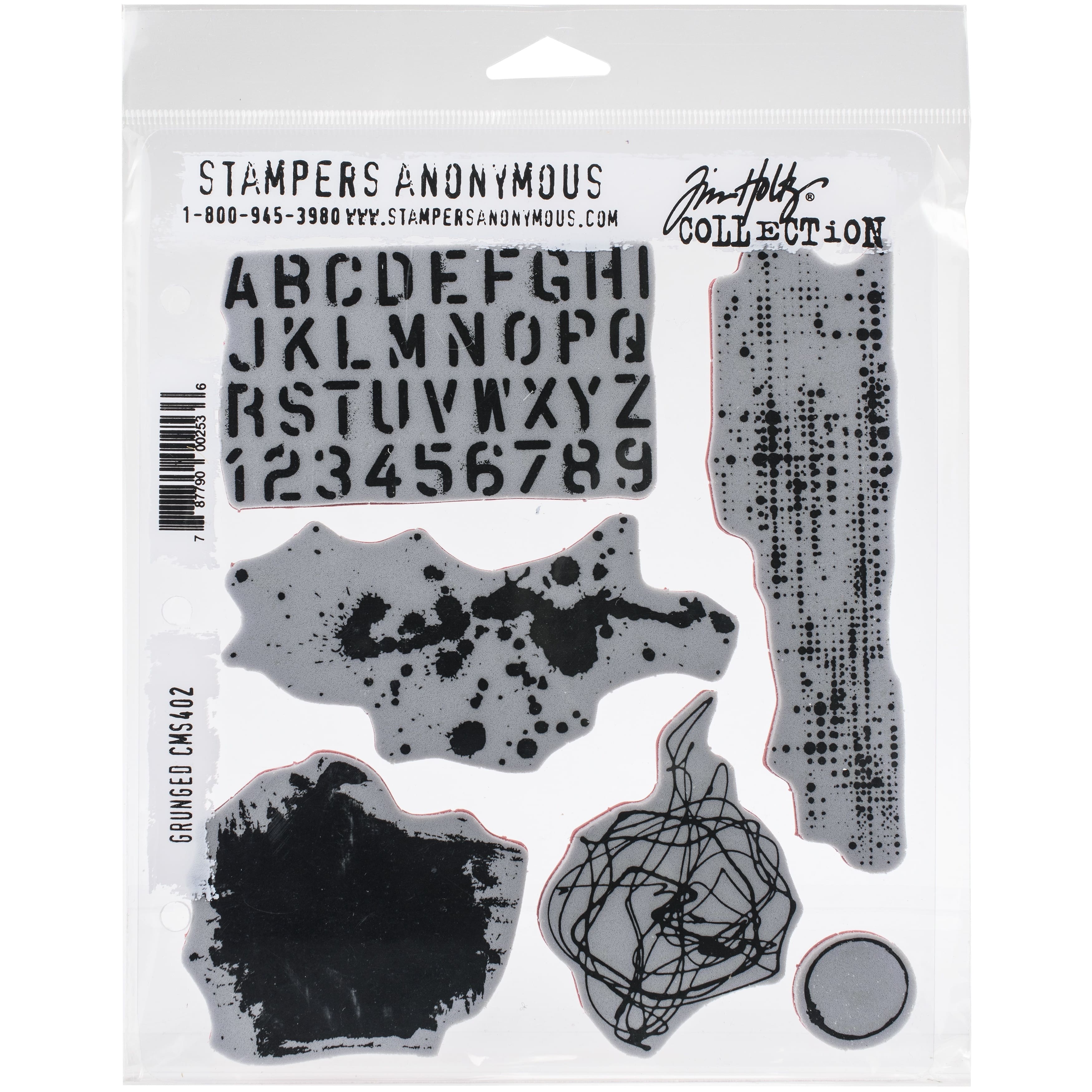 Stampers Anonymous Tim Holtz&#xAE; Grunged Cling Stamps