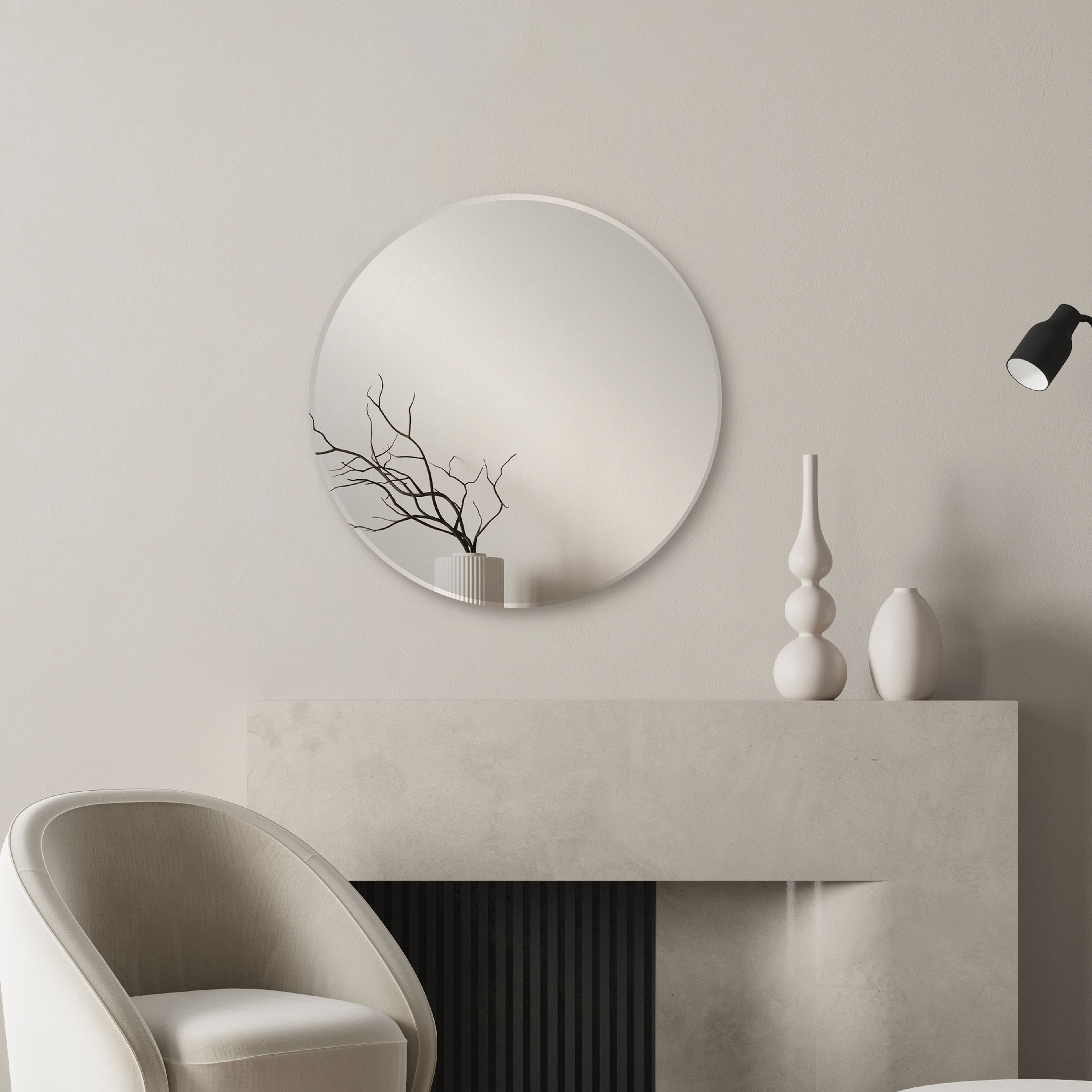 12&#x22; Beveled Round Mirror by Make Market&#xAE;