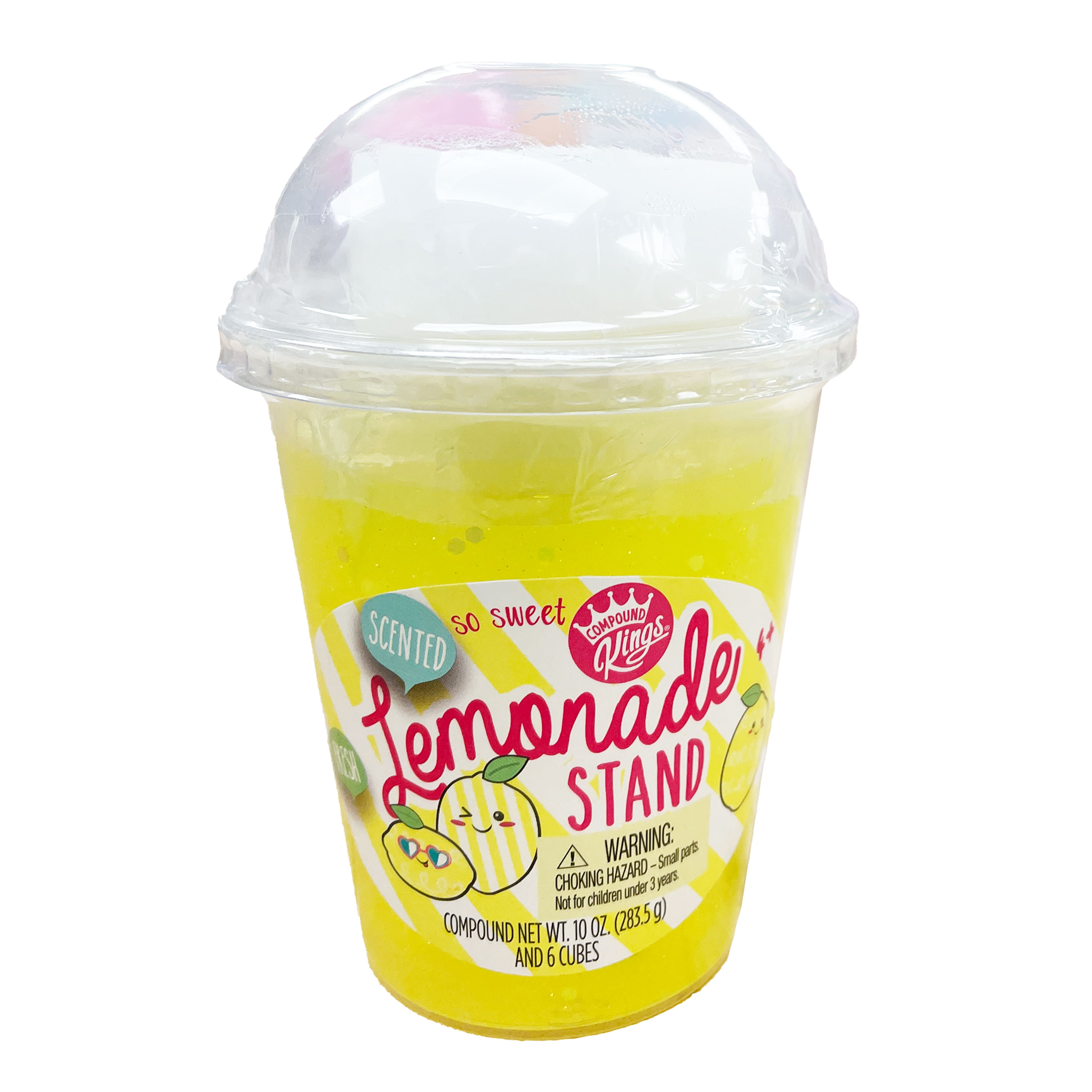 Compound Kings&#xAE; Yellow Lemonade Stand Scented Fluffy Slime Cup