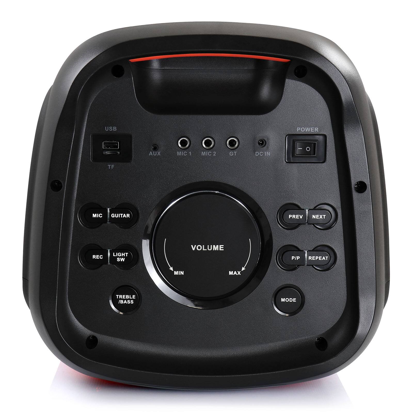 beFree Sound 8&#x22; Wireless Rechargeable Bluetooth Party Speaker With LED Illuminating Lights