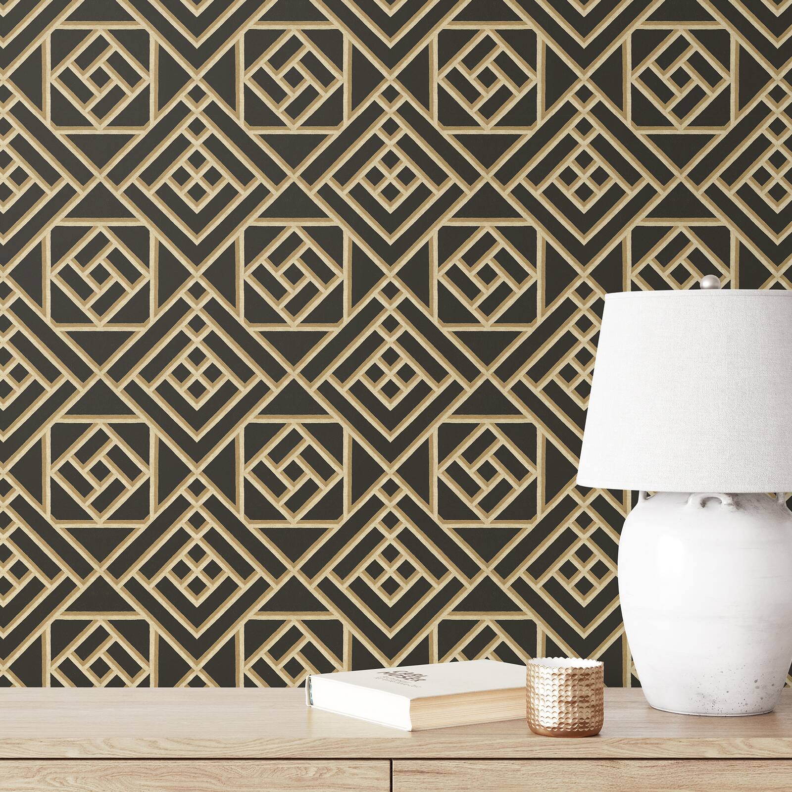 Surface Style Latticework Peel & Stick Wallpaper