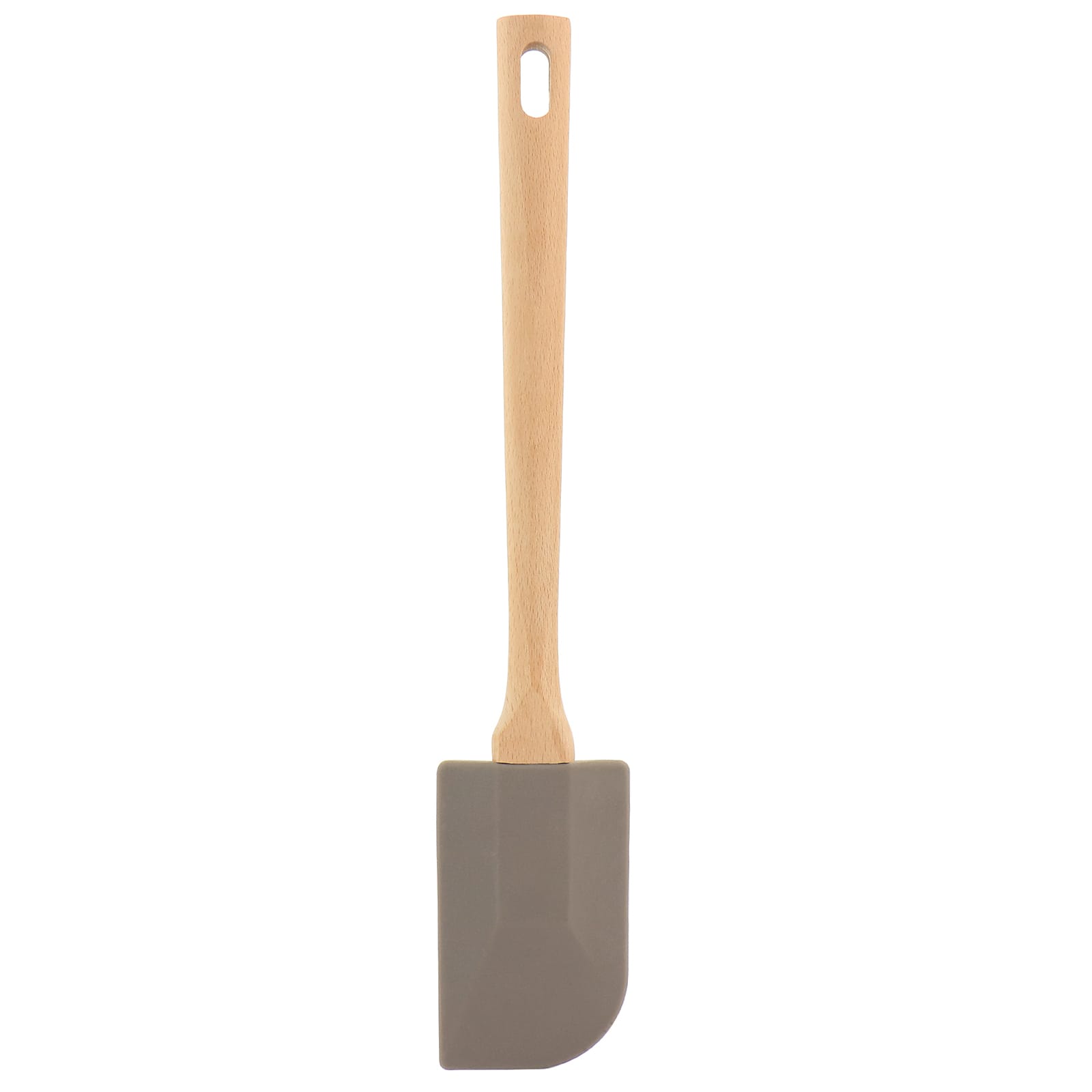 Martha Stewart Beech Wood & Gray Silicone Spatula