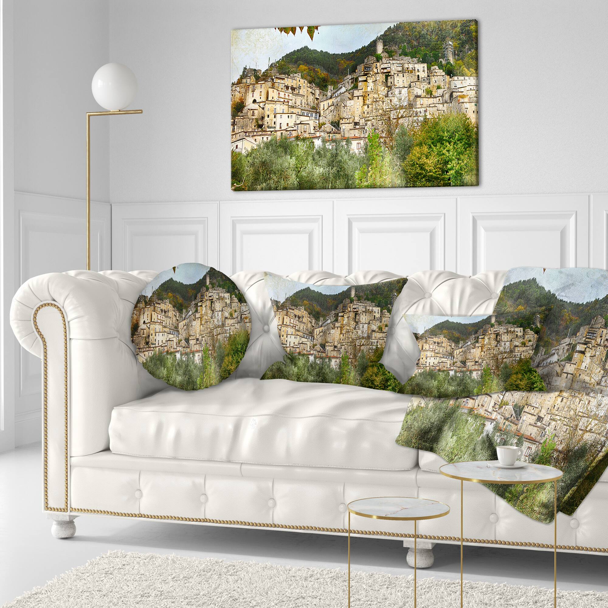 Designart - Old Italian Villages - Landscape Photography Canvas Art Print
