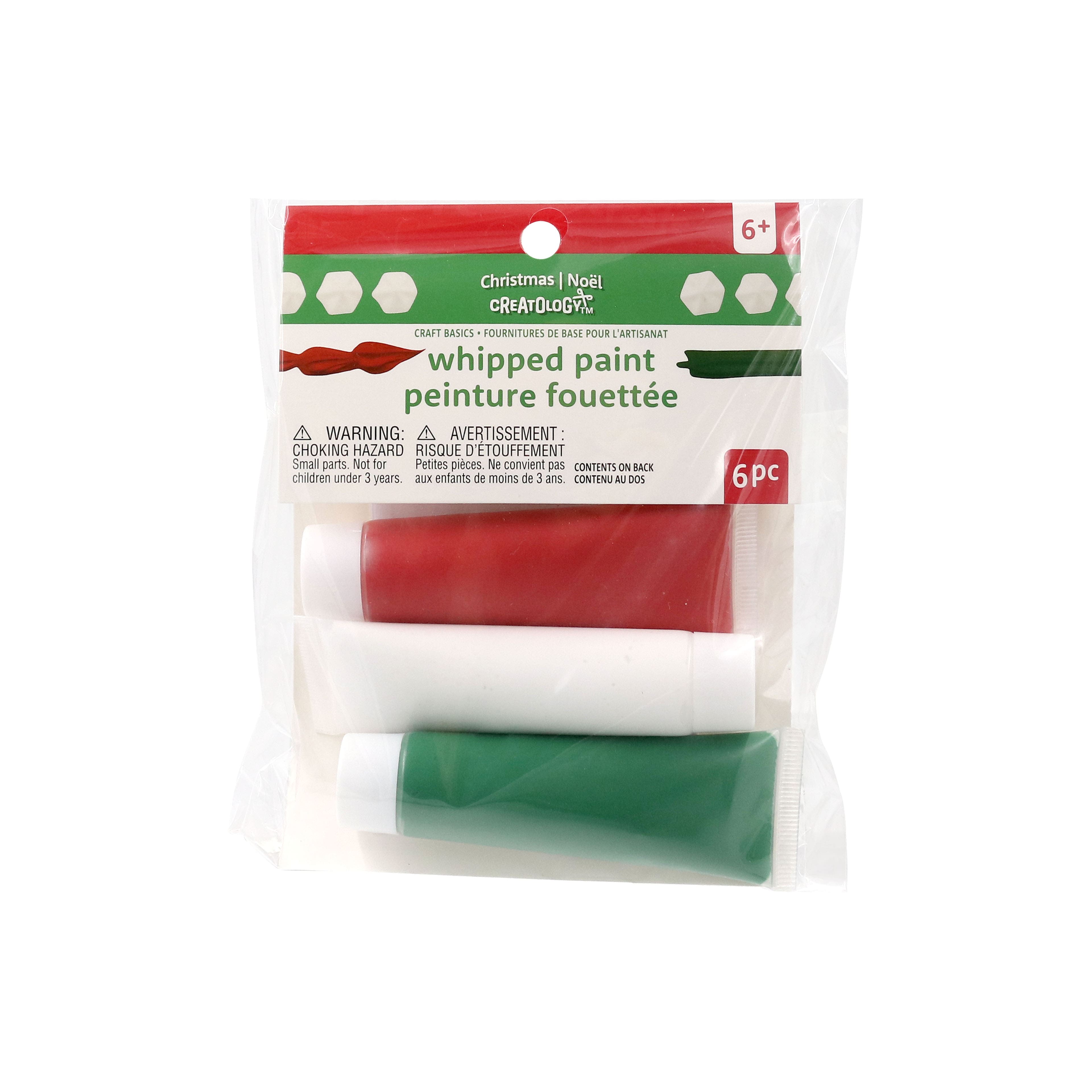 Red, White &#x26; Green Whipped Paint with Tips by Creatology&#x2122;