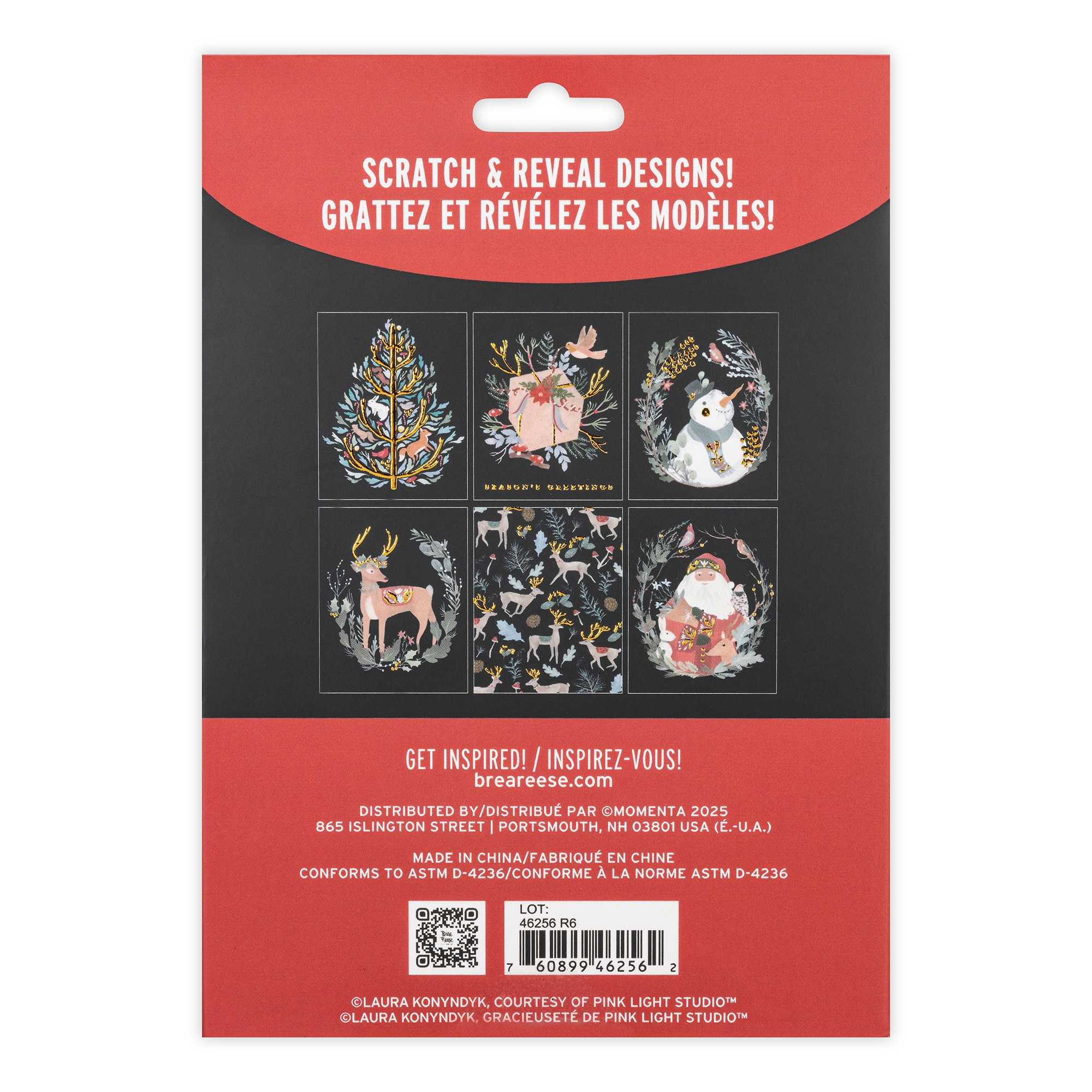 Brea Reese&#x2122; Holiday Woodland Scratch Art Card Kit