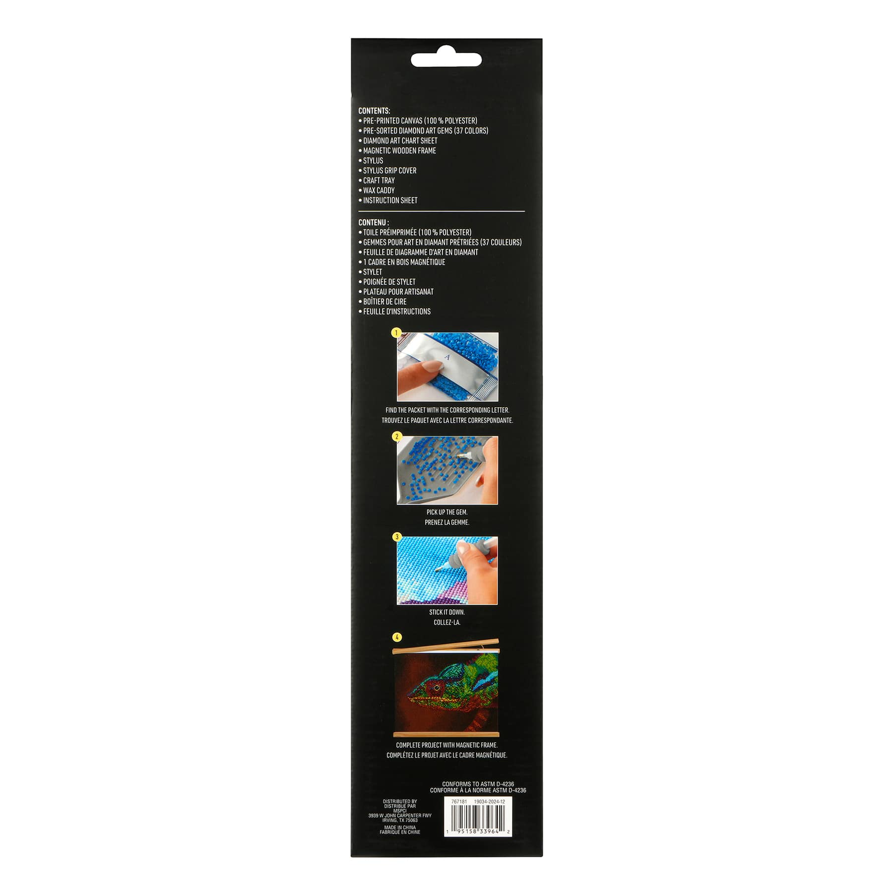 Chameleon Diamond Art Kit with Frame by Make Market&#xAE;