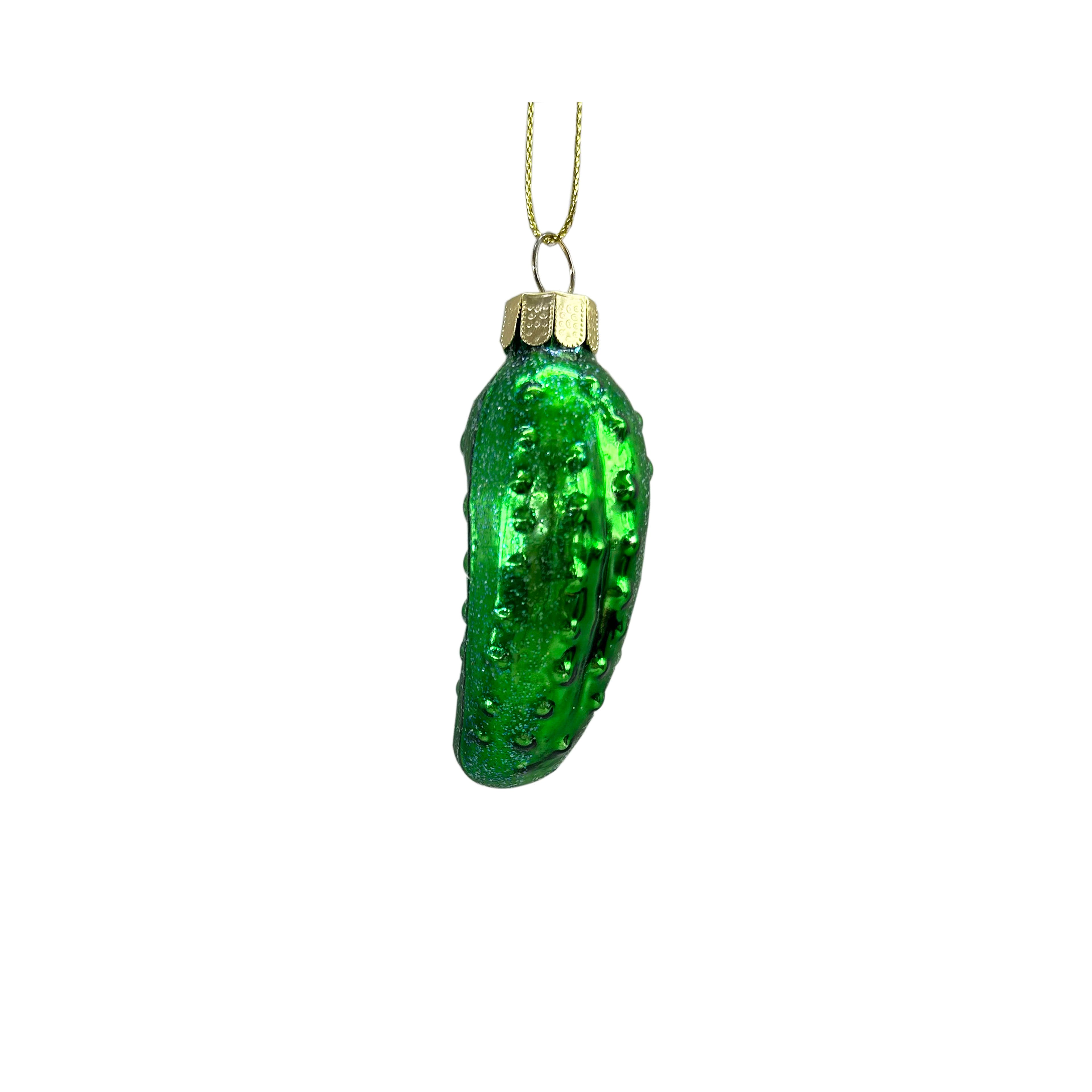 2.75&#x22; Green Pickle Glass Ornament by Ashland&#xAE;