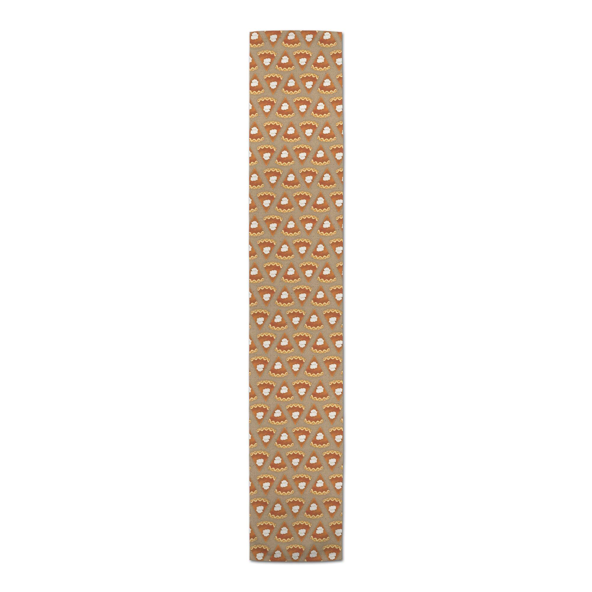 90" Pumpkin Pie Pattern Poly Twill Table Runner