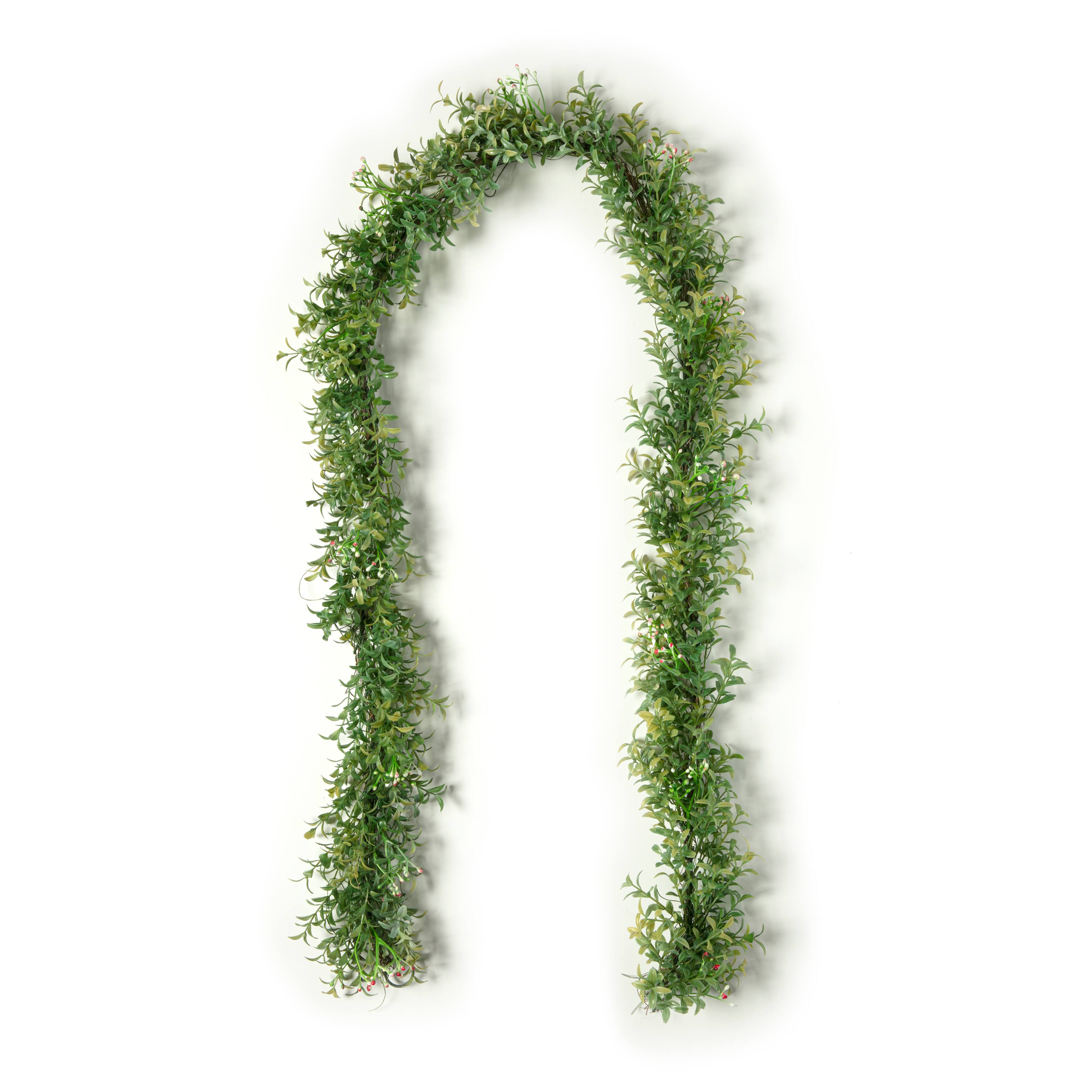 8 Pack: 6ft. White Rose Foliage Garland by Ashland®