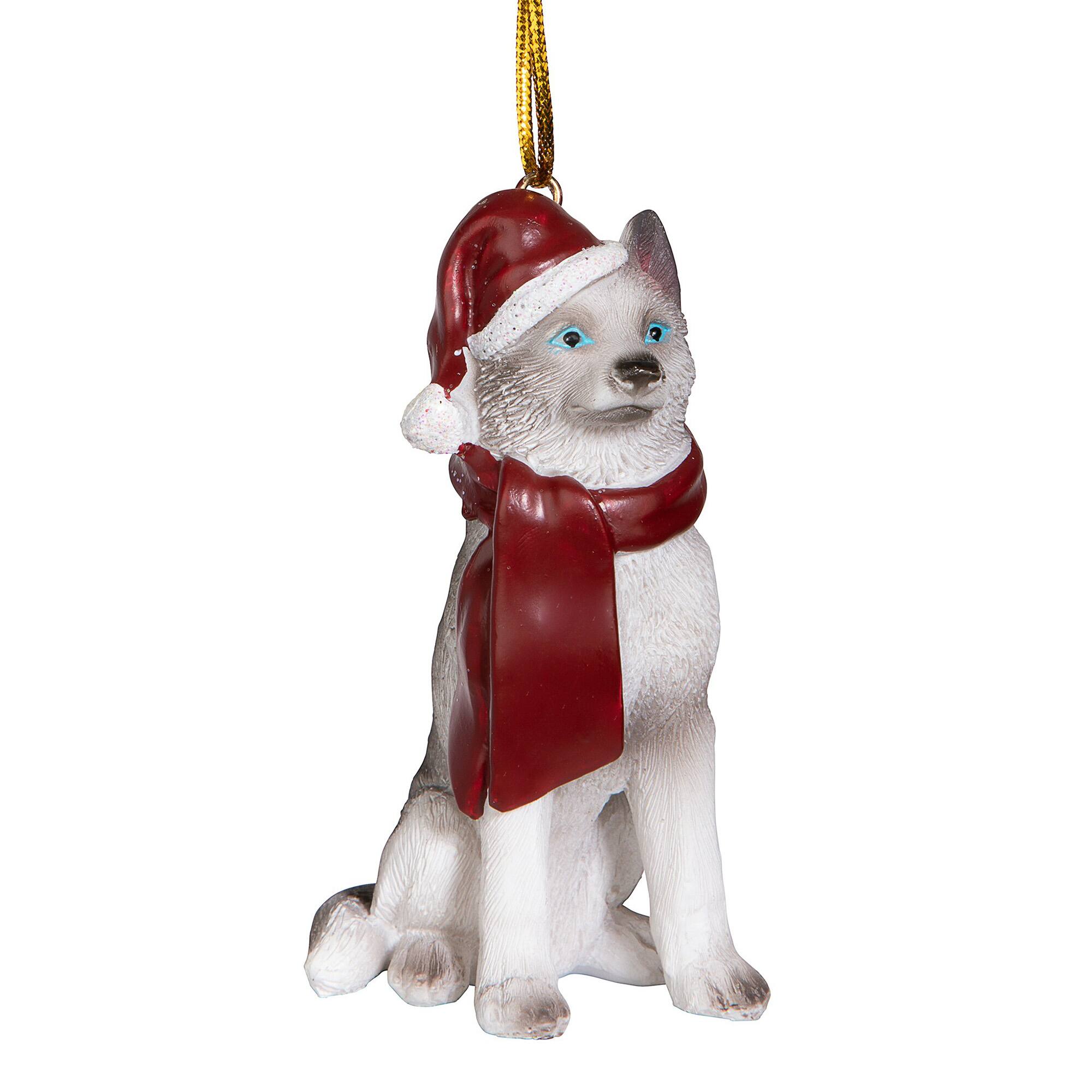 Design Toscano 3.5&#x22; Siberian Husky Ornament Sculpture