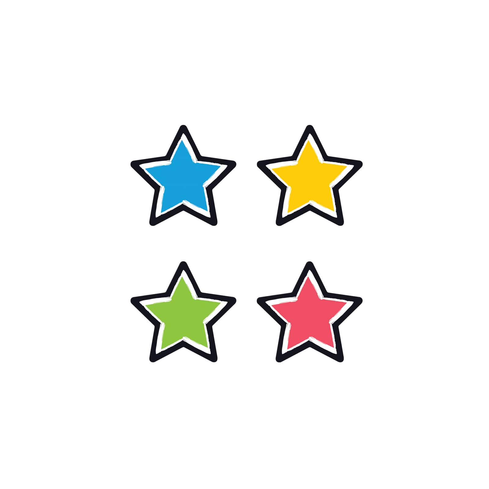 Trend Enterprises® Bold Strokes Stars Mini Accent, 36ct.