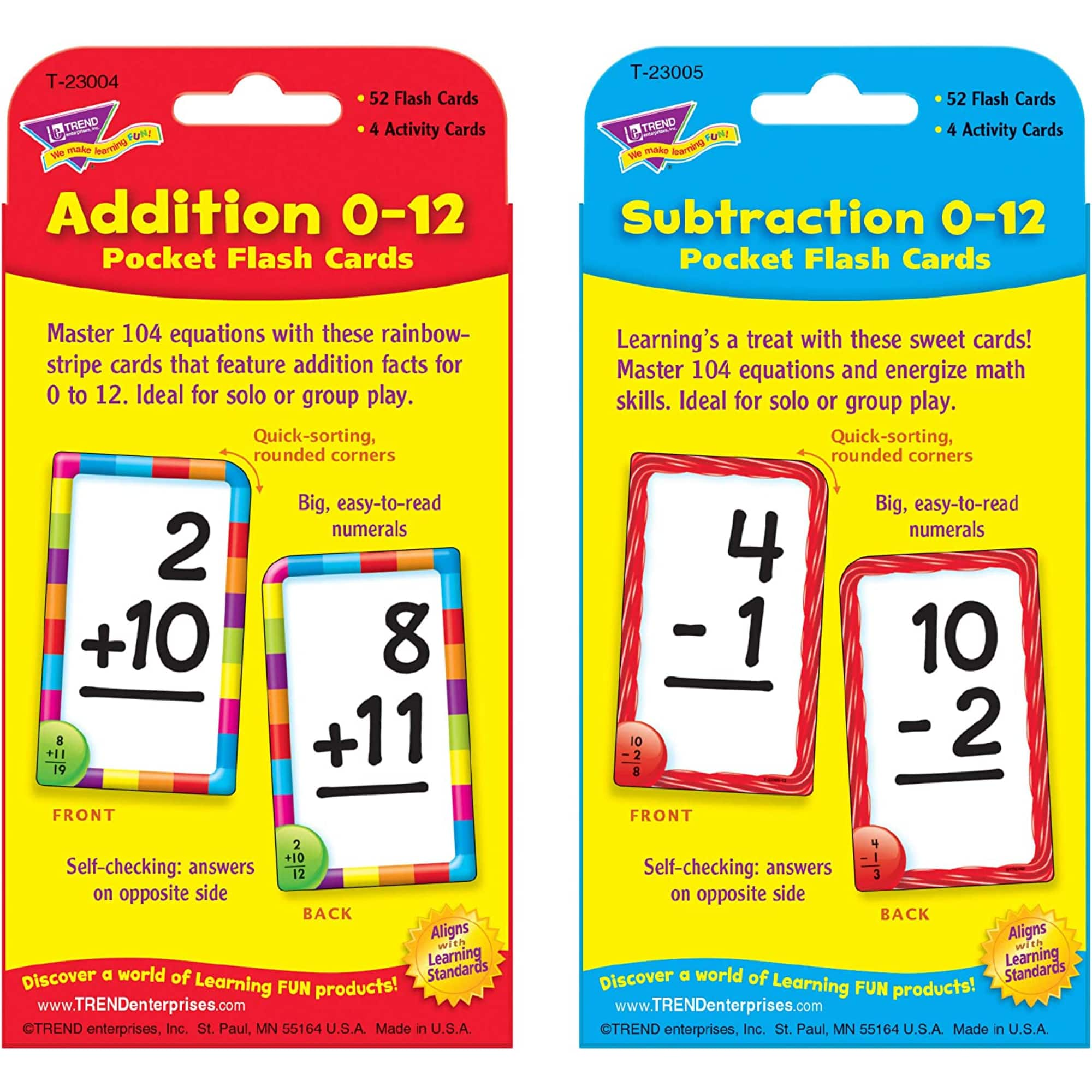 Trend Enterprises&#xAE; Addition &#x26; Subtraction Bundle Set