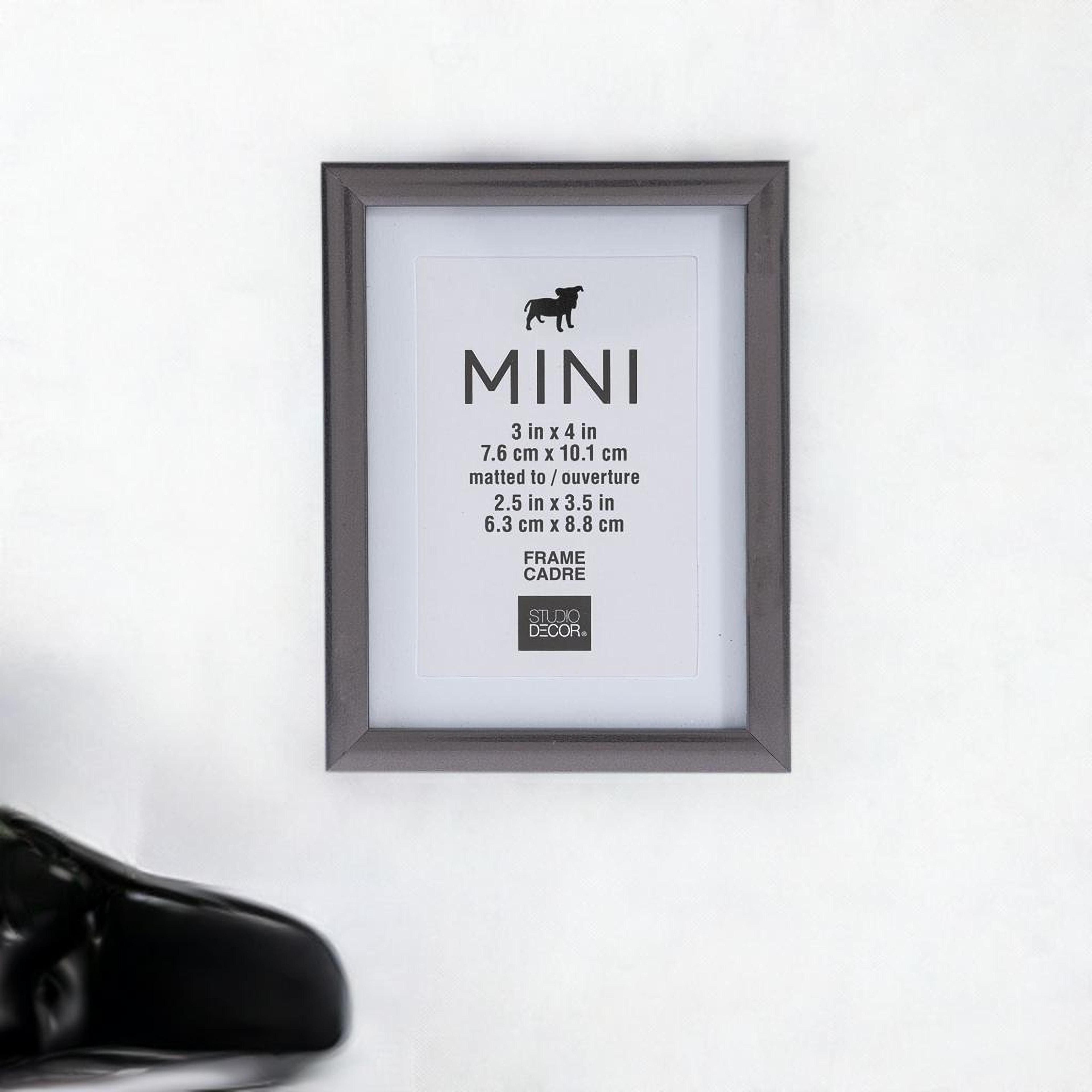 Gunmetal Mini Frame with Mat by Studio Décor®