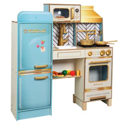 KidKraft Retro Cool Vintage Wooden Play Kitchen Set | Michaels