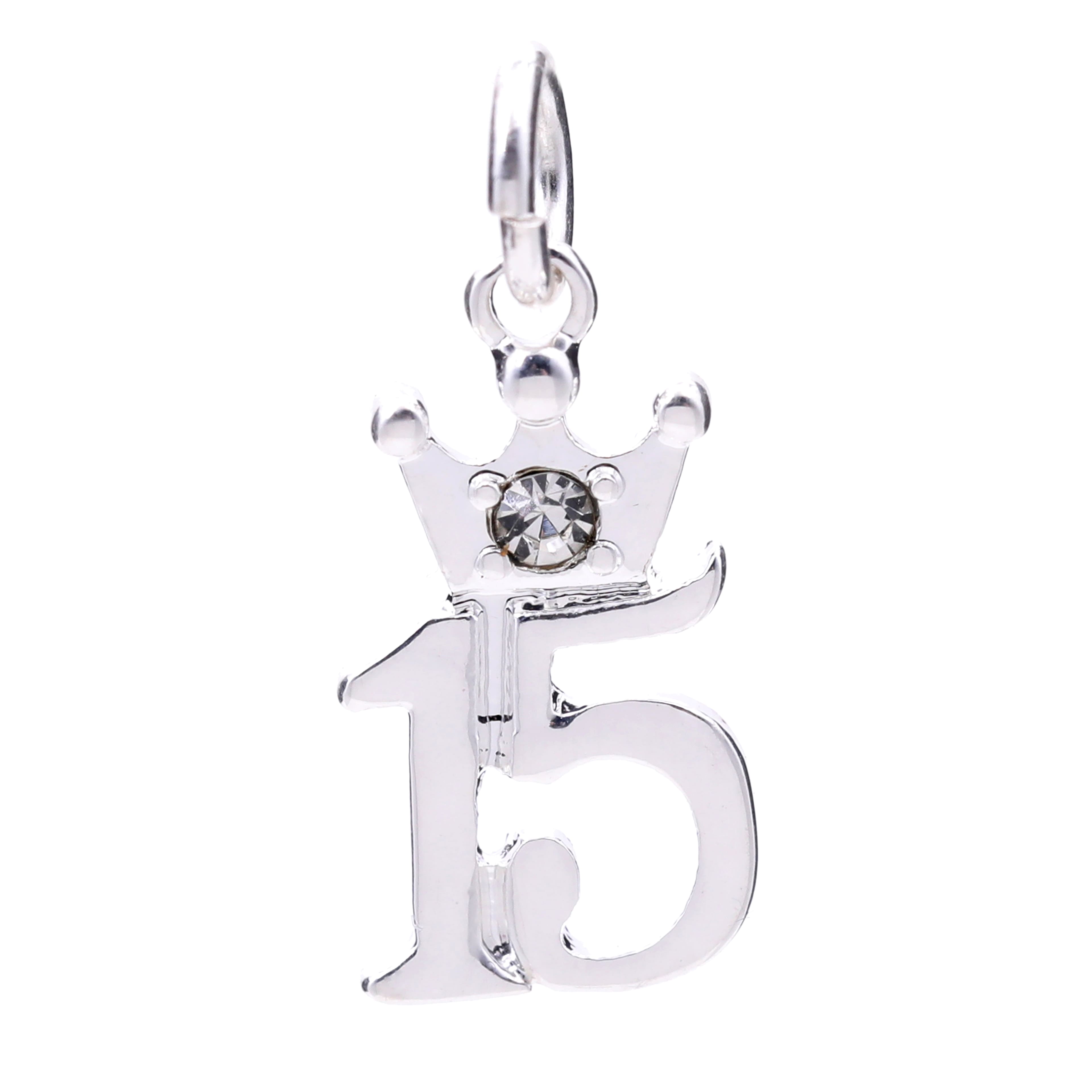 Silver Plated Crown 15 Charm by Bead Landing&#x2122;