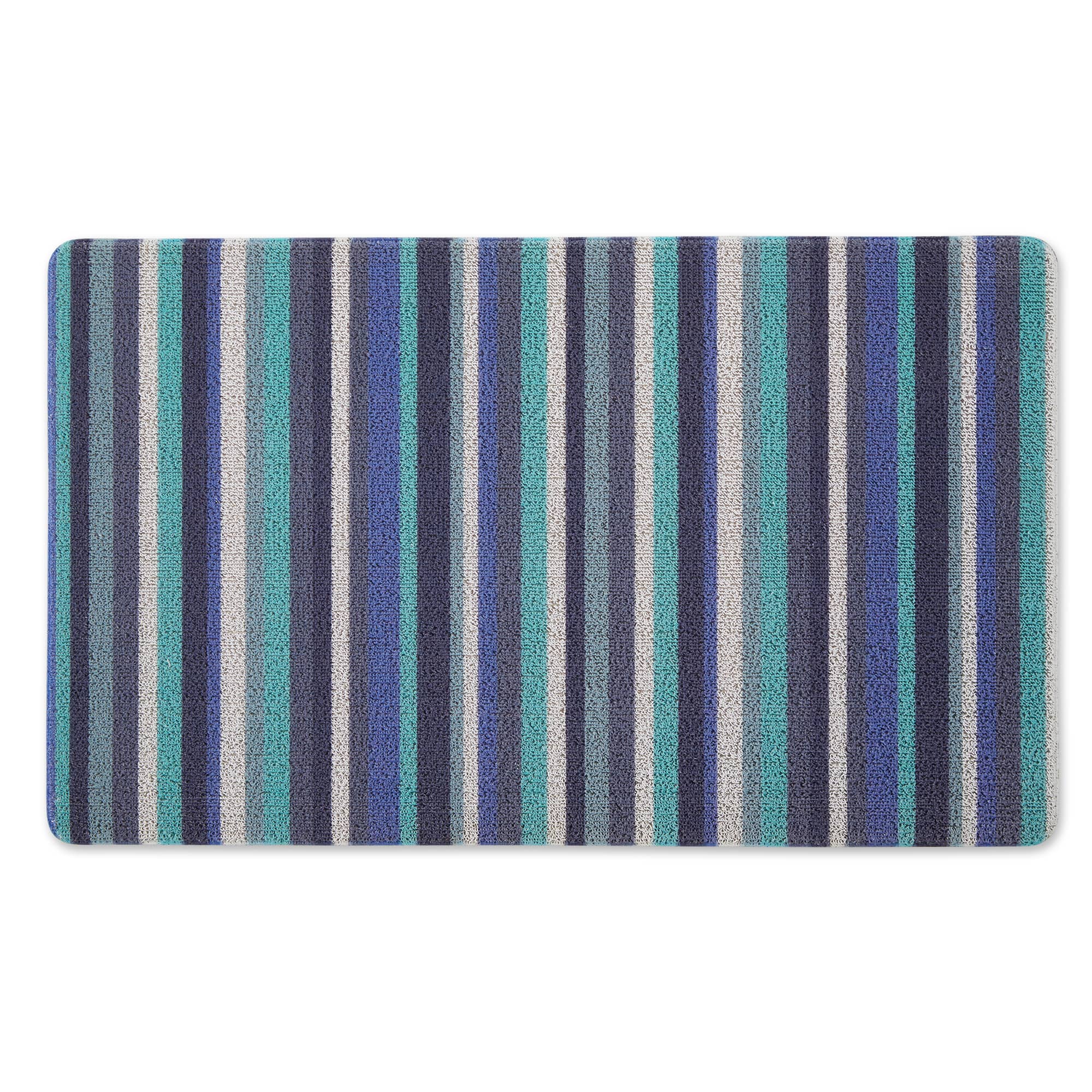 DII® Blue Tonal Stripe Tufted Mat