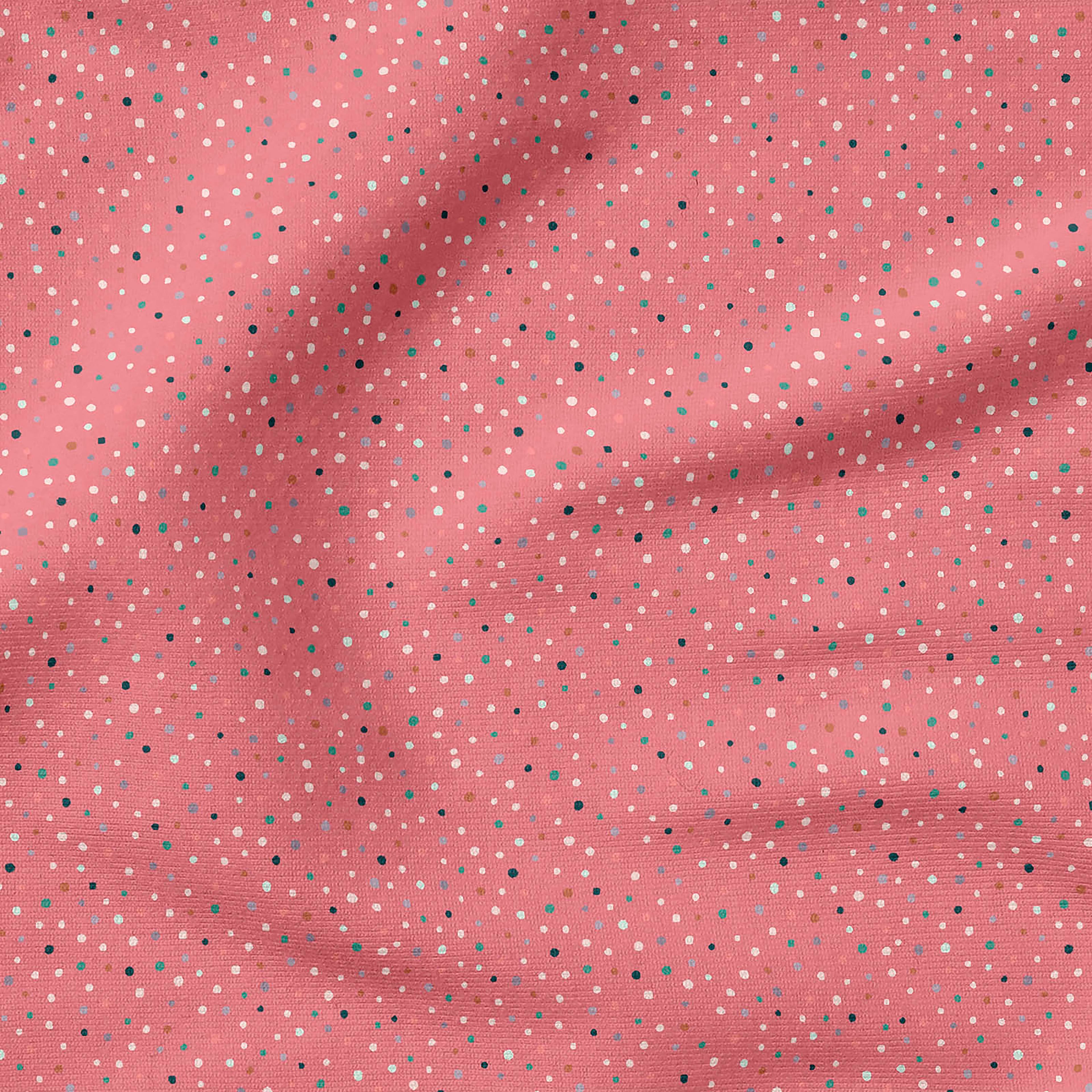 Fabric Editions Pink Ditsy Dot Cotton Fabric