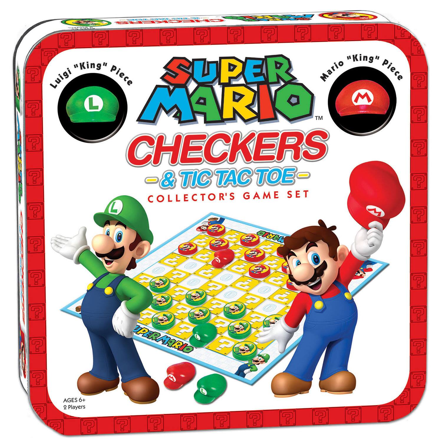 USAopoly™ Super Mario™ Checkers & Tic Tac Toe Collector's Game Set